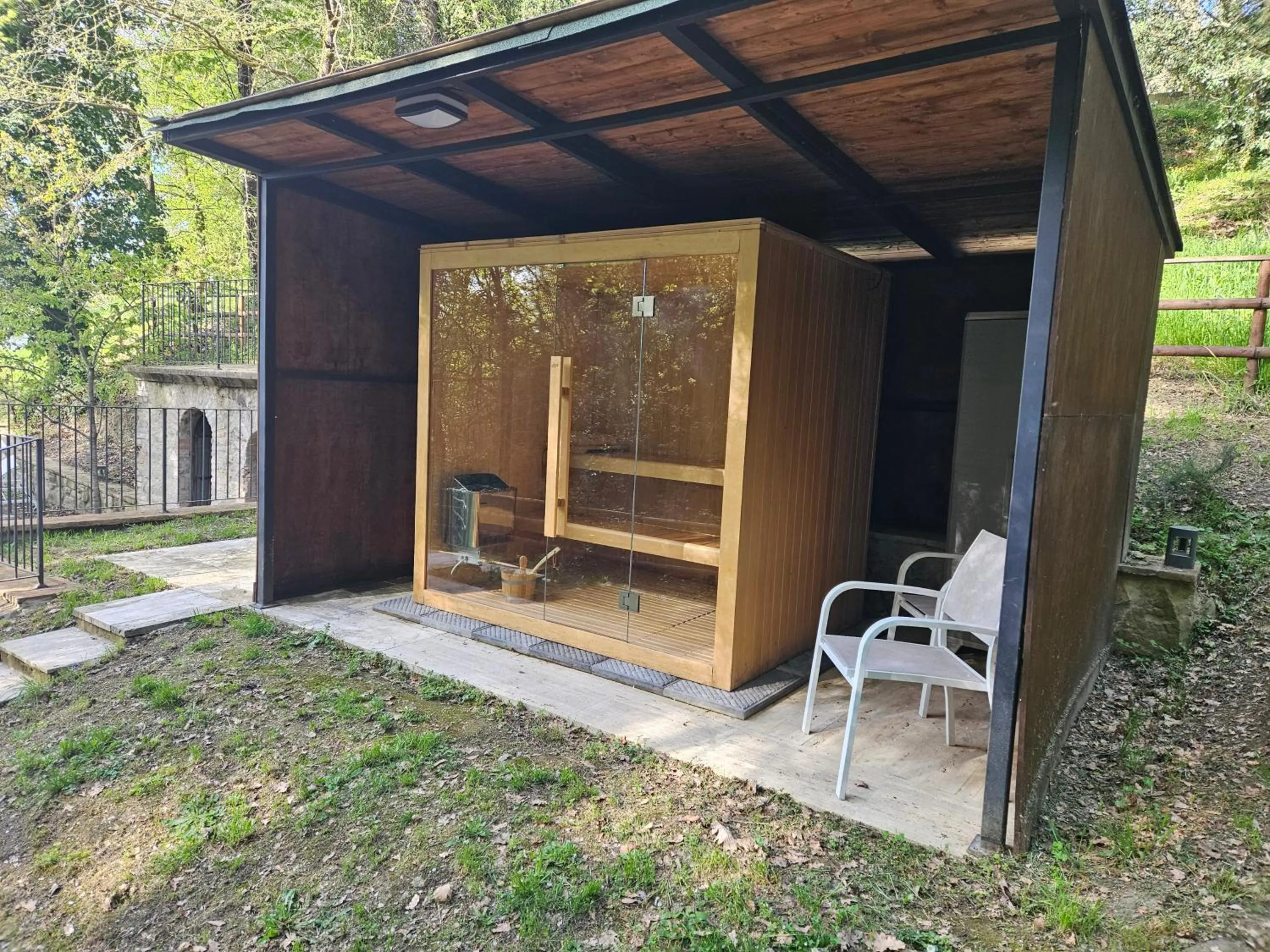 Sauna in EcoResort Il Cantico della Natura