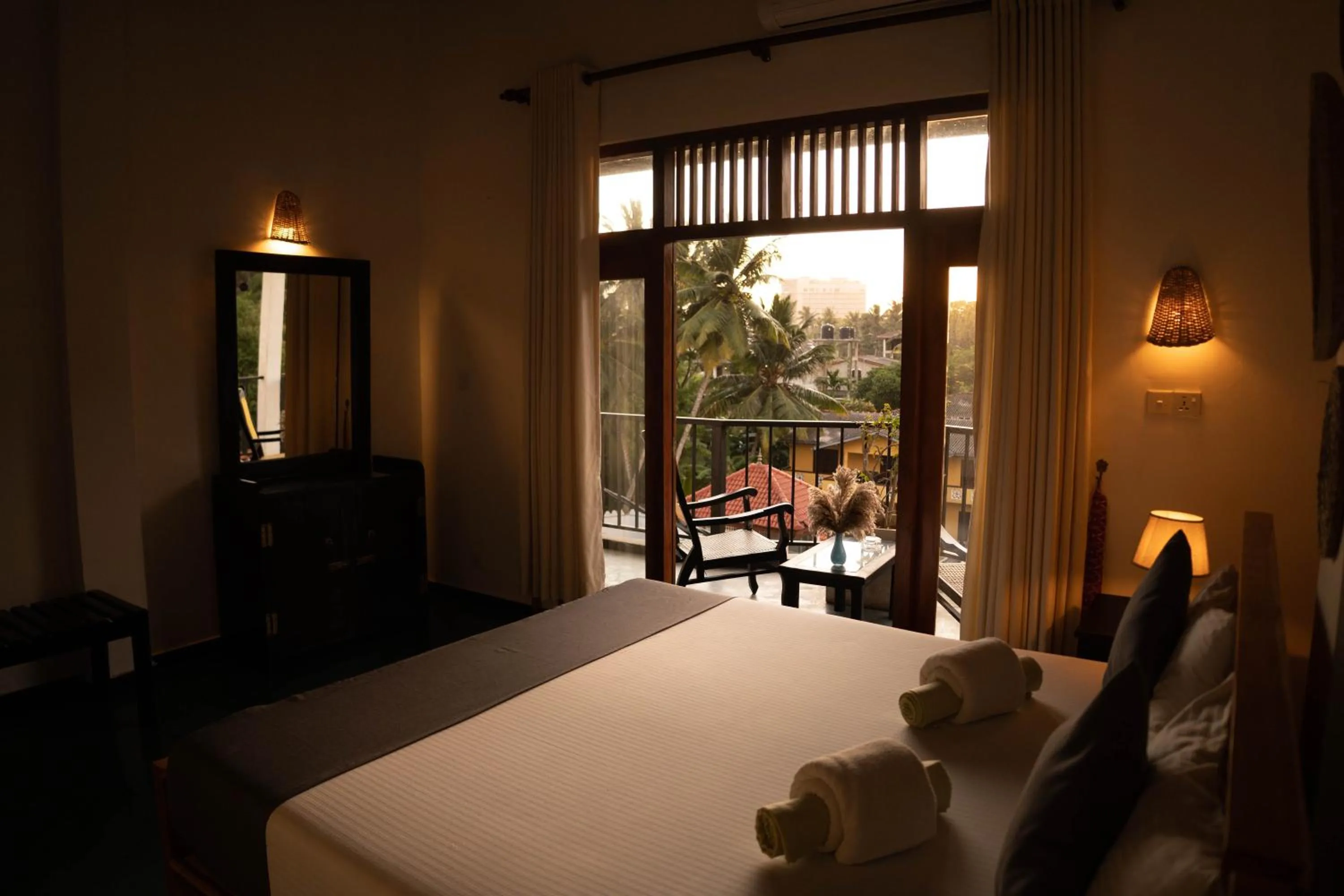 Bedroom, Bed in Hotel Bay Watch Unawatuna