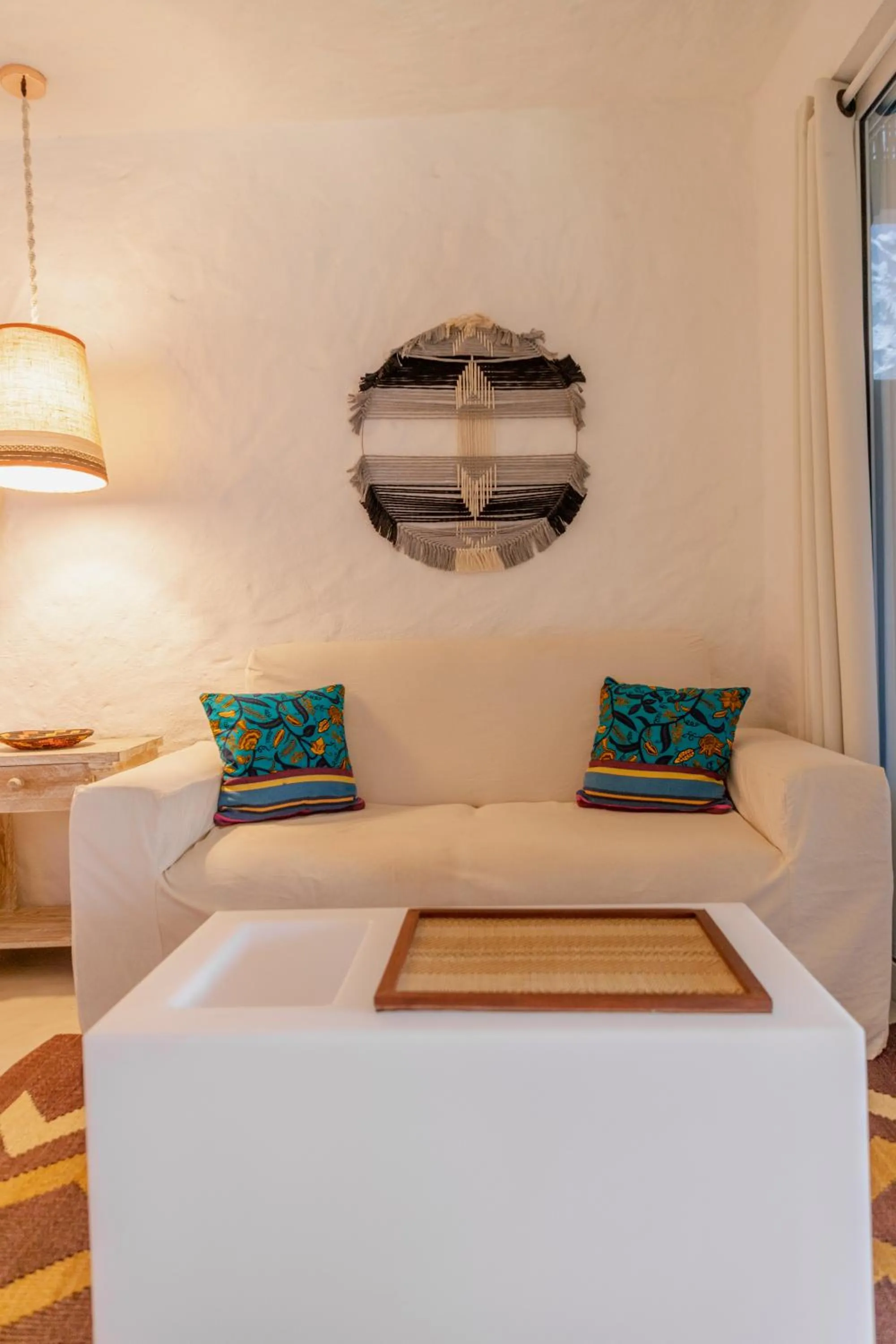 Decorative detail, Bed in Bora Bora Cartagena