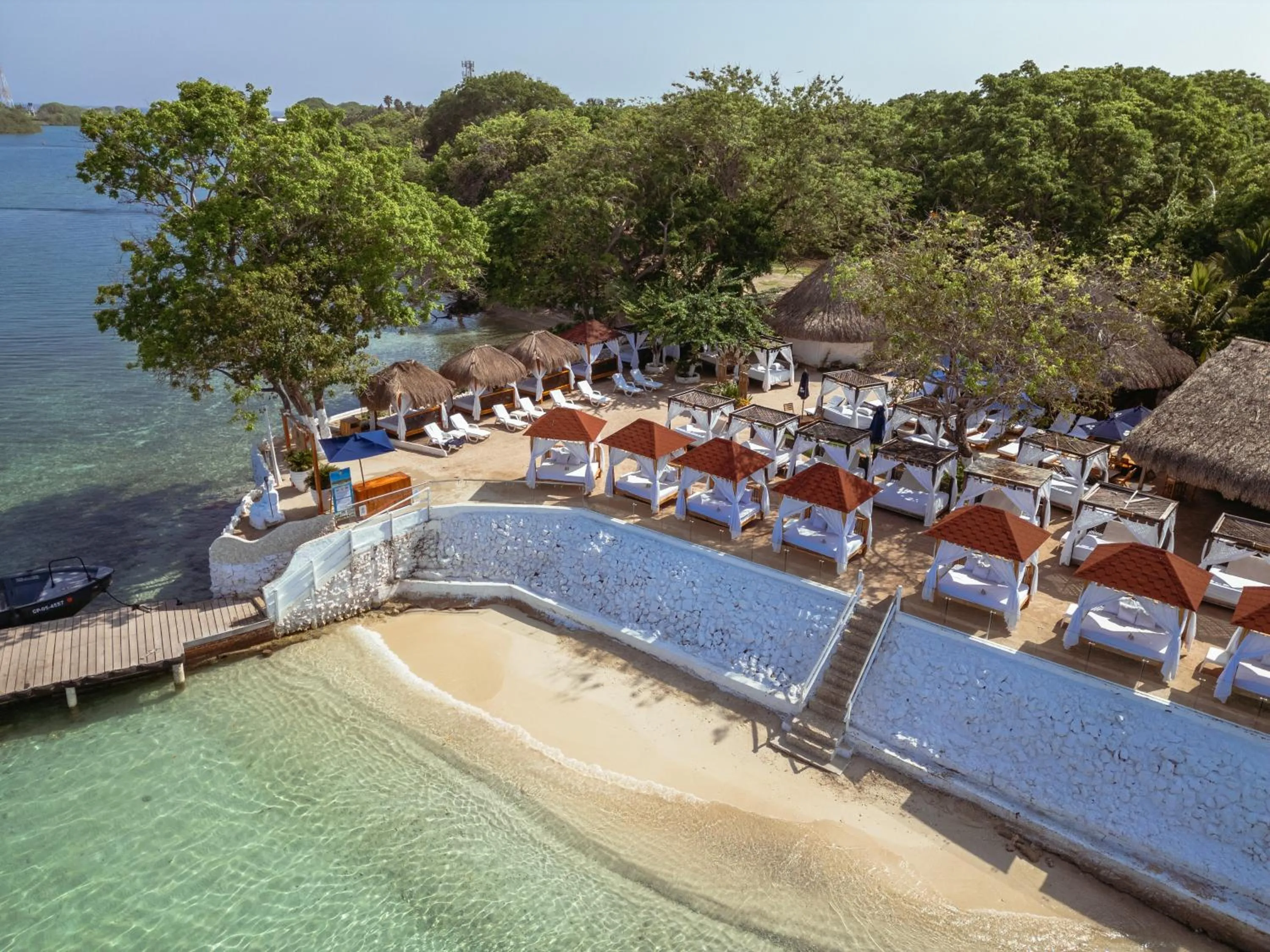 Natural landscape in Bora Bora Cartagena