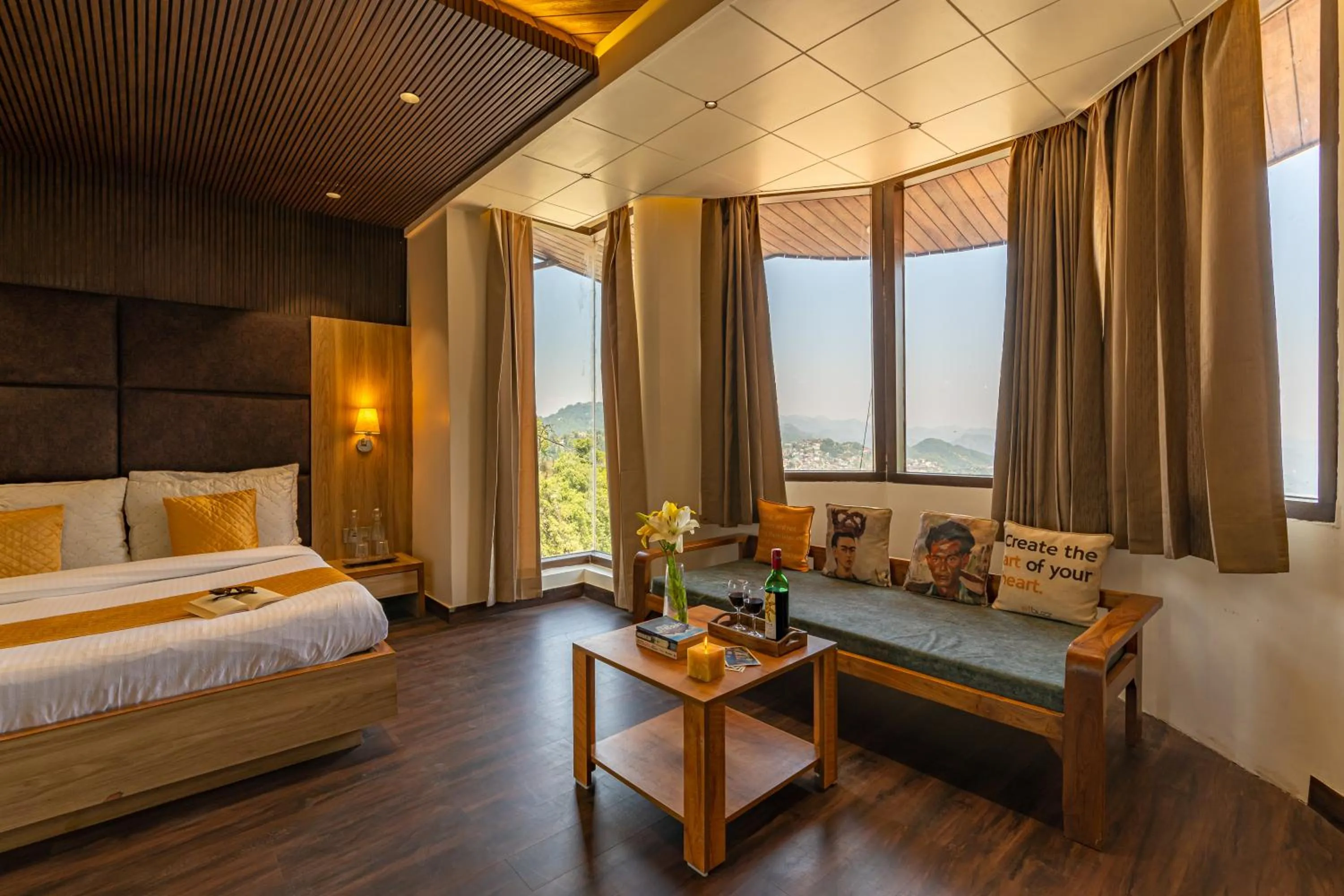 Bed in The Social Stays Mussoorie
