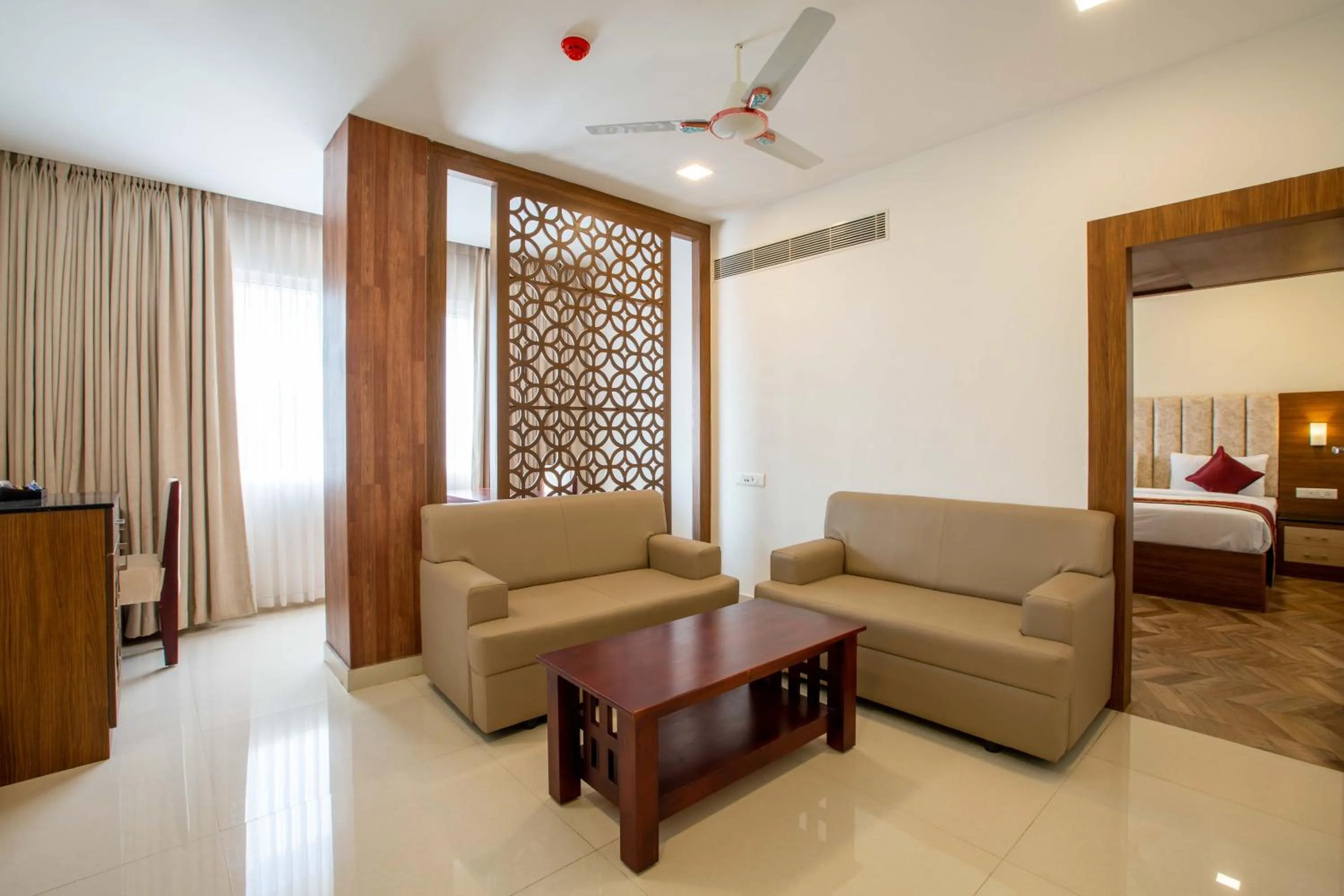 Living room, Bed in HOTEL BLUEMOON