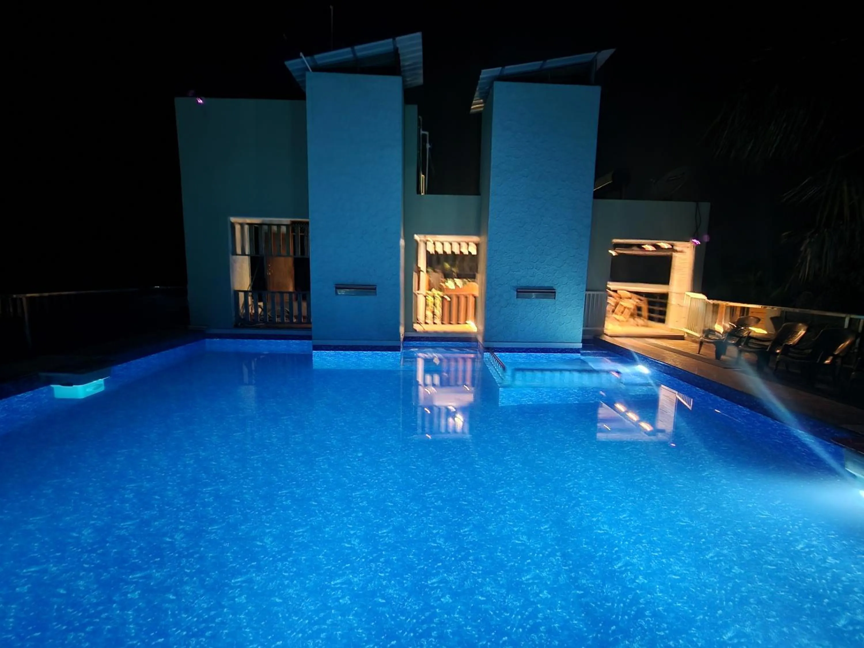 Pool view in Passiflora Beach Resort Alibaug