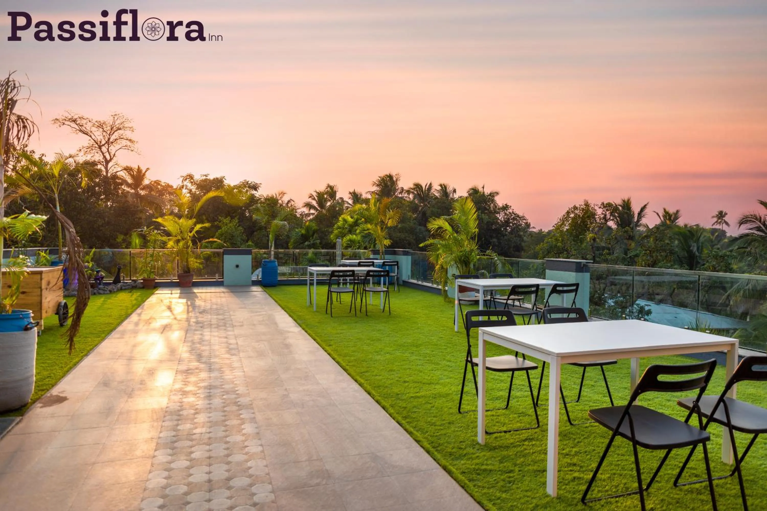 Garden view in Passiflora Beach Resort Alibaug