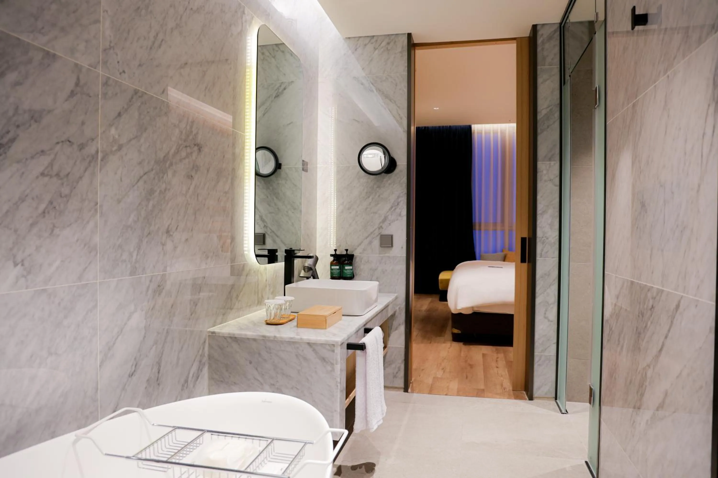 Bathroom, Bed in voco Seoul Gangnam by IHG