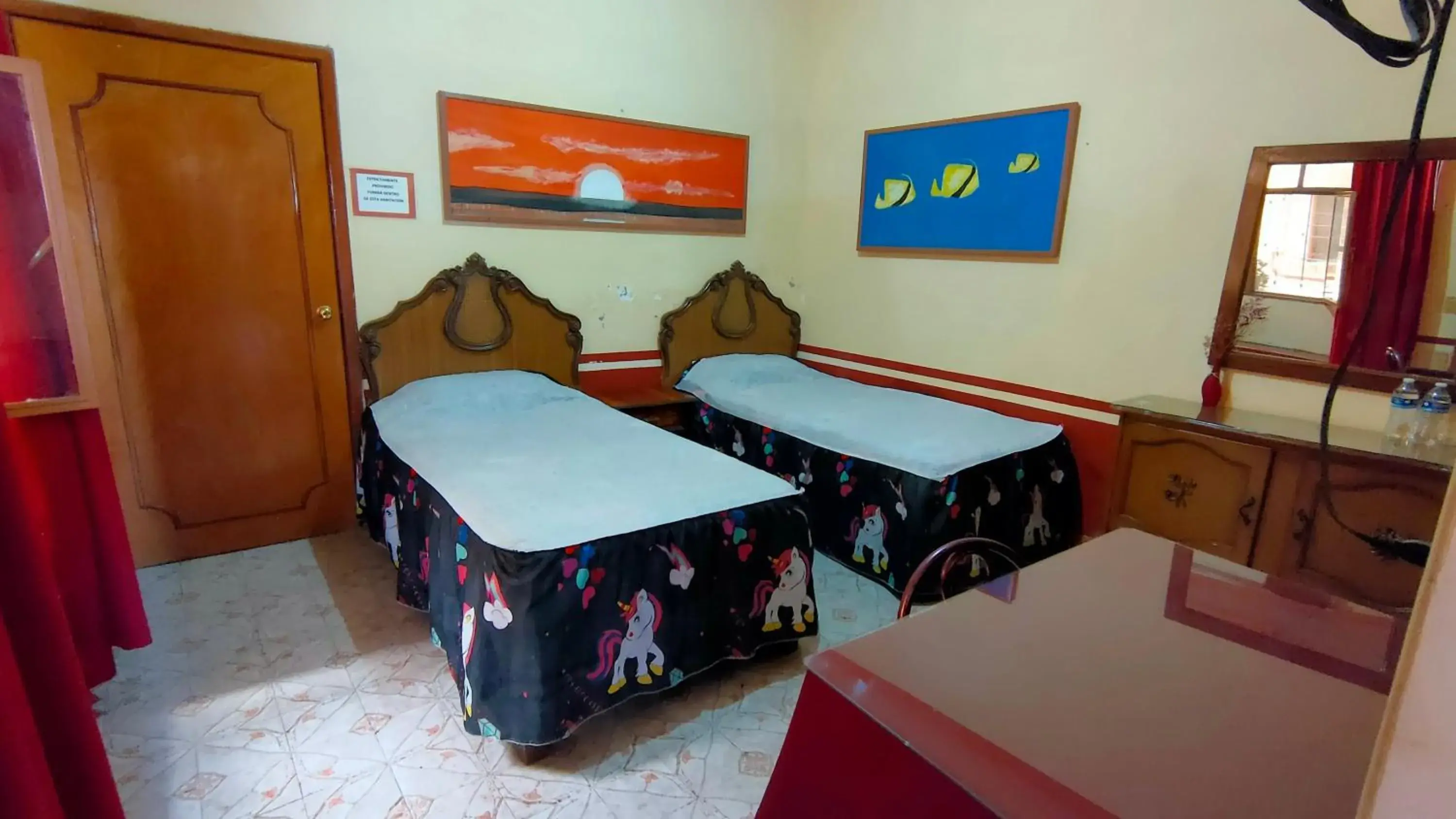 Standard two single beds - single occupancy in OYO Posada Santa Cecilia, Jerez Zacatecas Standard two single beds - single occupancy in OYO Posada Santa Cecilia, Jerez Zacatecas
