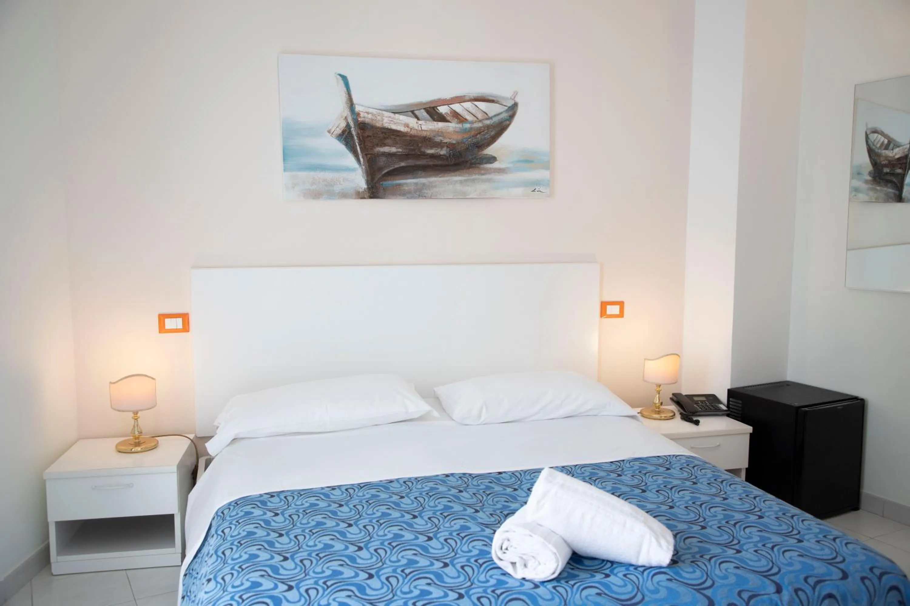 Bed in Hotel Loreley