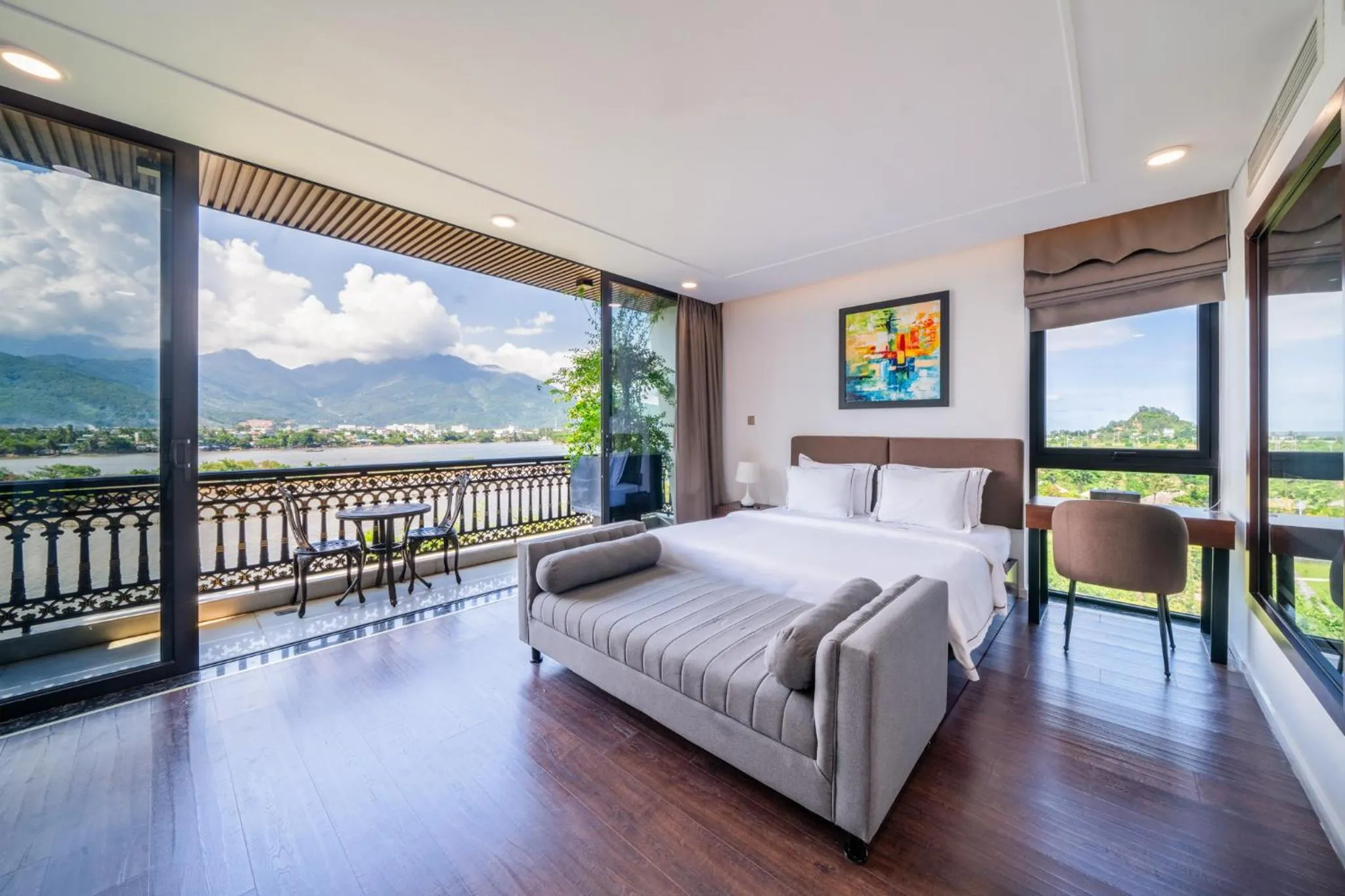 Bed in Cami Riverside Resort Da Nang