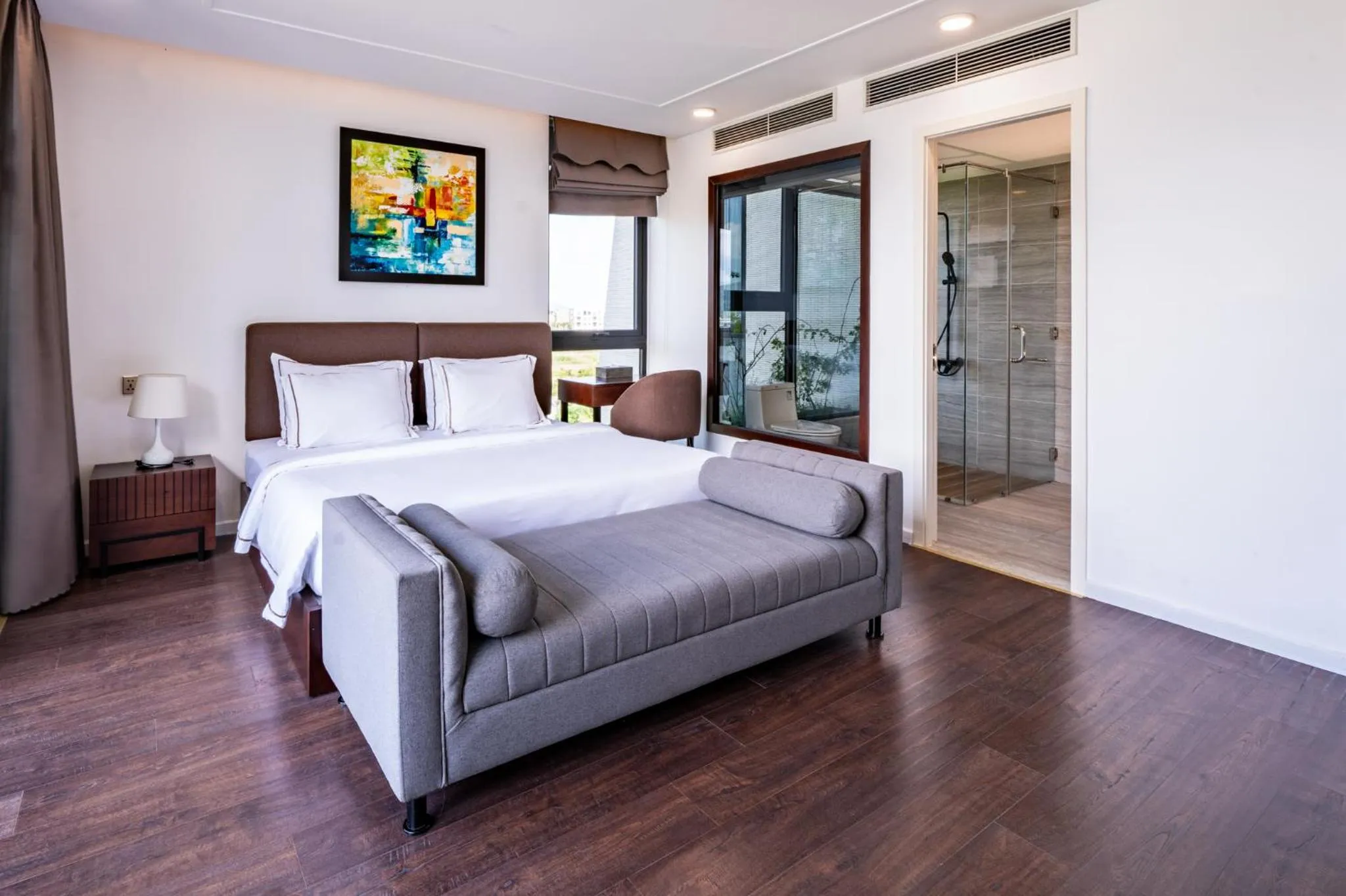 Bed in Cami Riverside Resort Da Nang