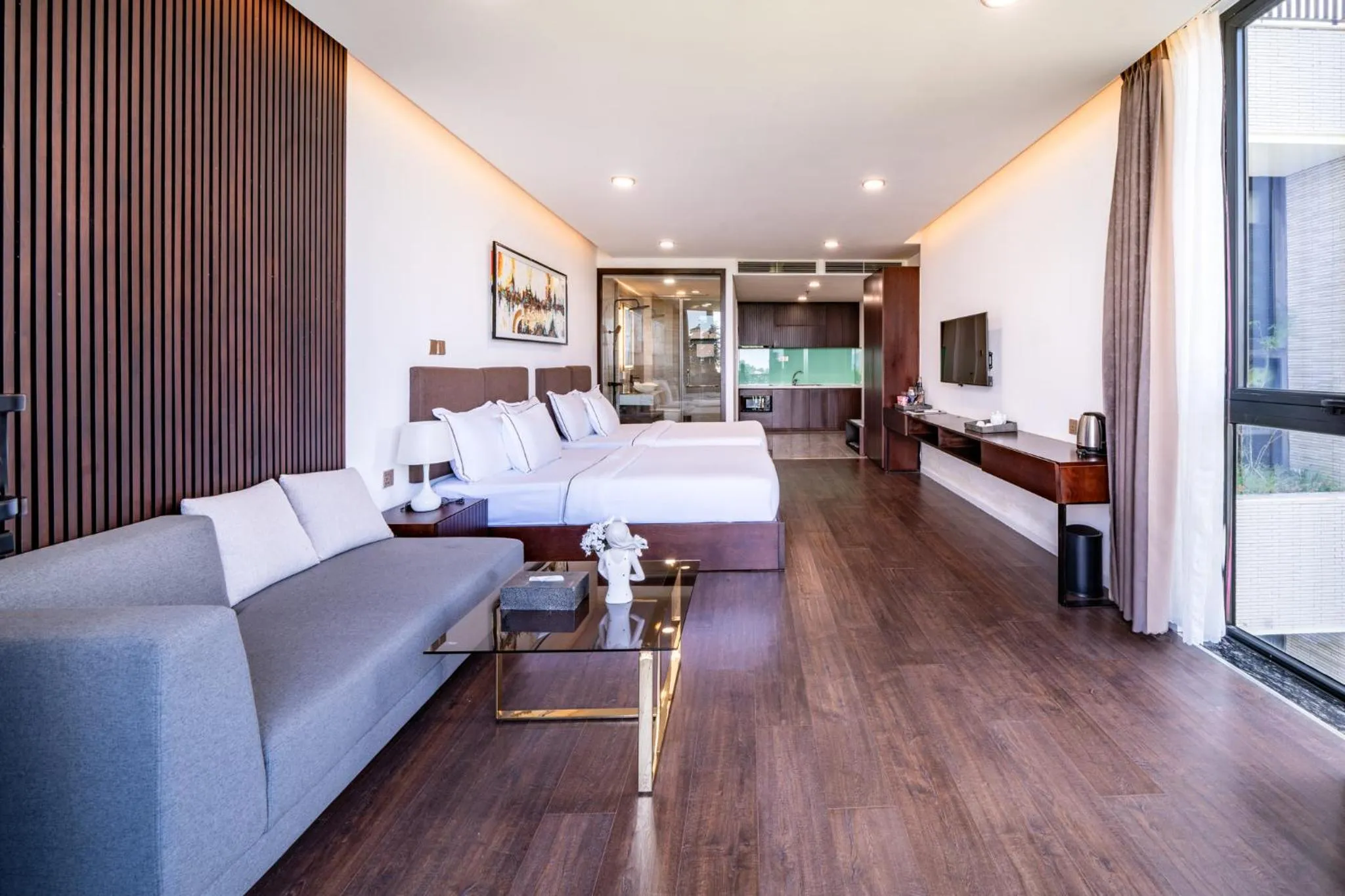 Bed in Cami Riverside Resort Da Nang