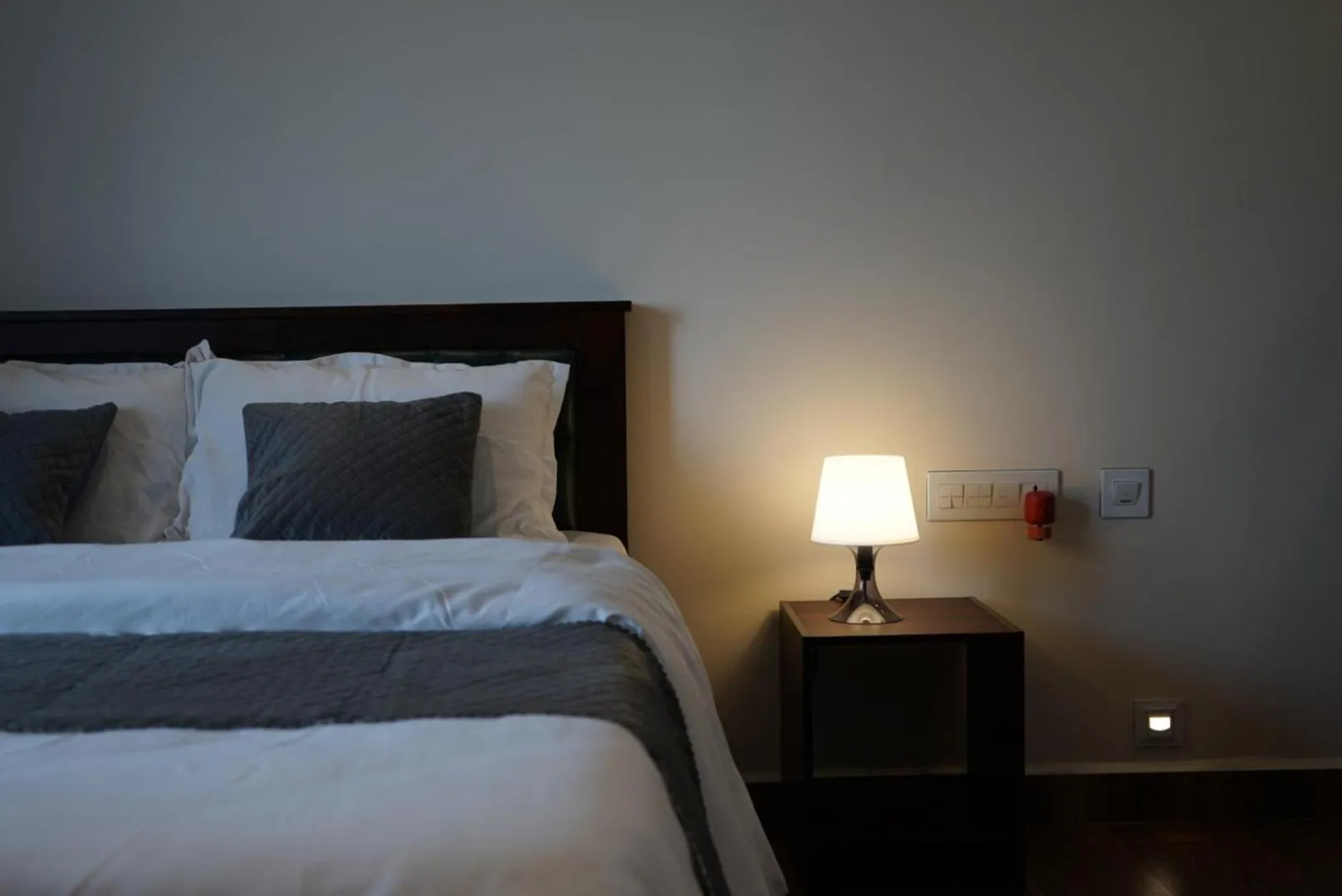 Bed in Coastal Pearl Home Stay, Private Rooms & Villas Murudeshwar