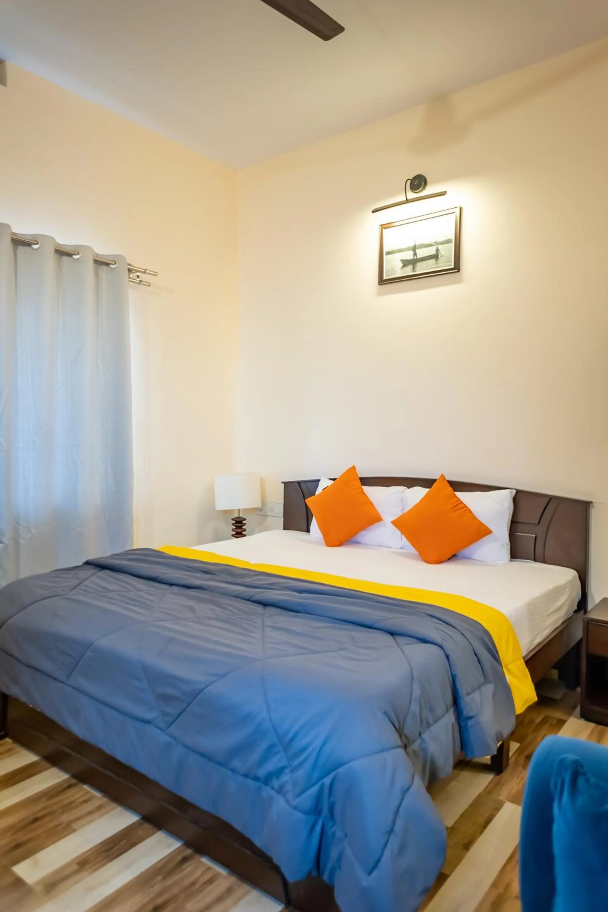 Bedroom, Bed in Coastal Pearl Home Stay, Private Rooms & Villas Murudeshwar