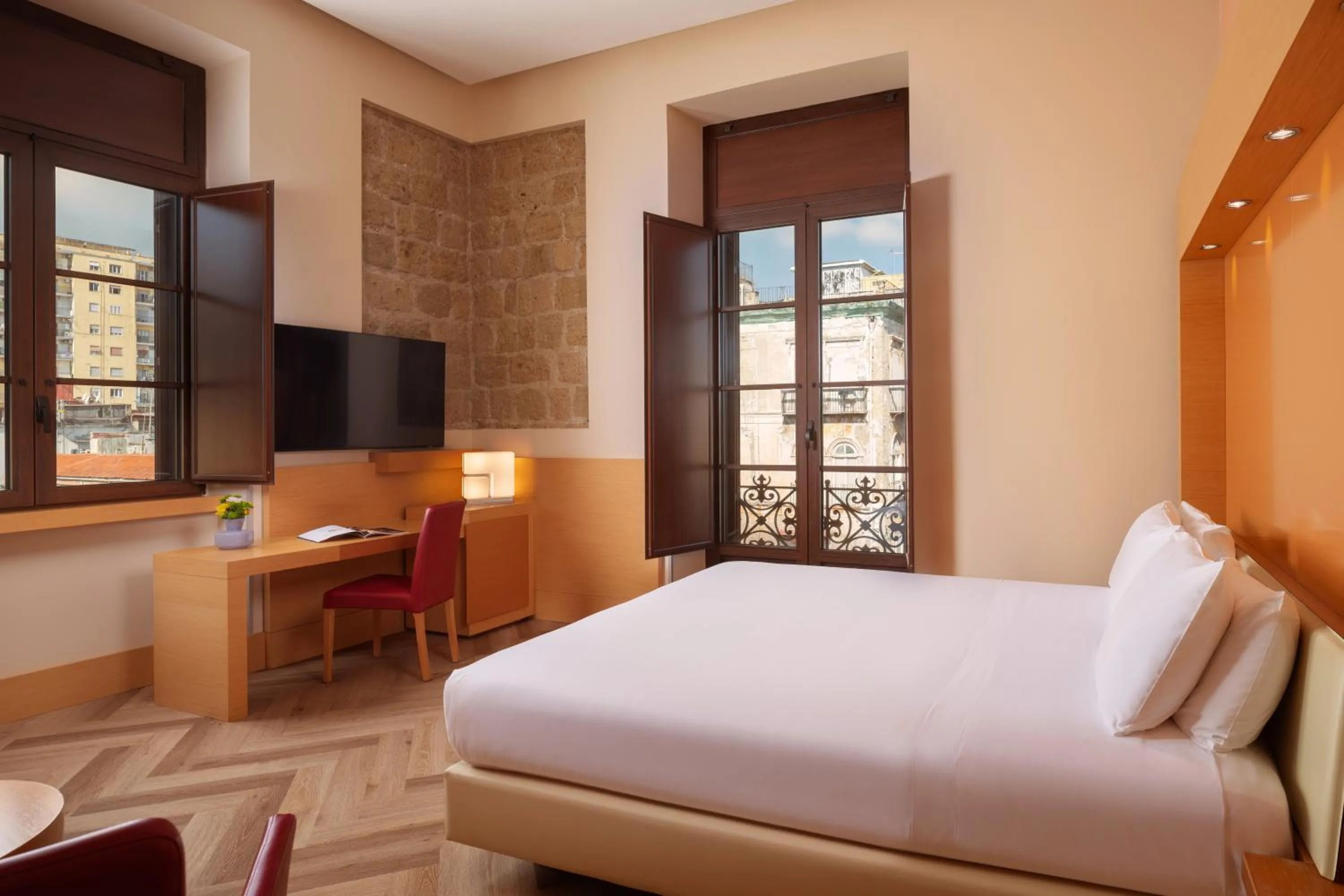 Bed in UNA Hotels Napoli