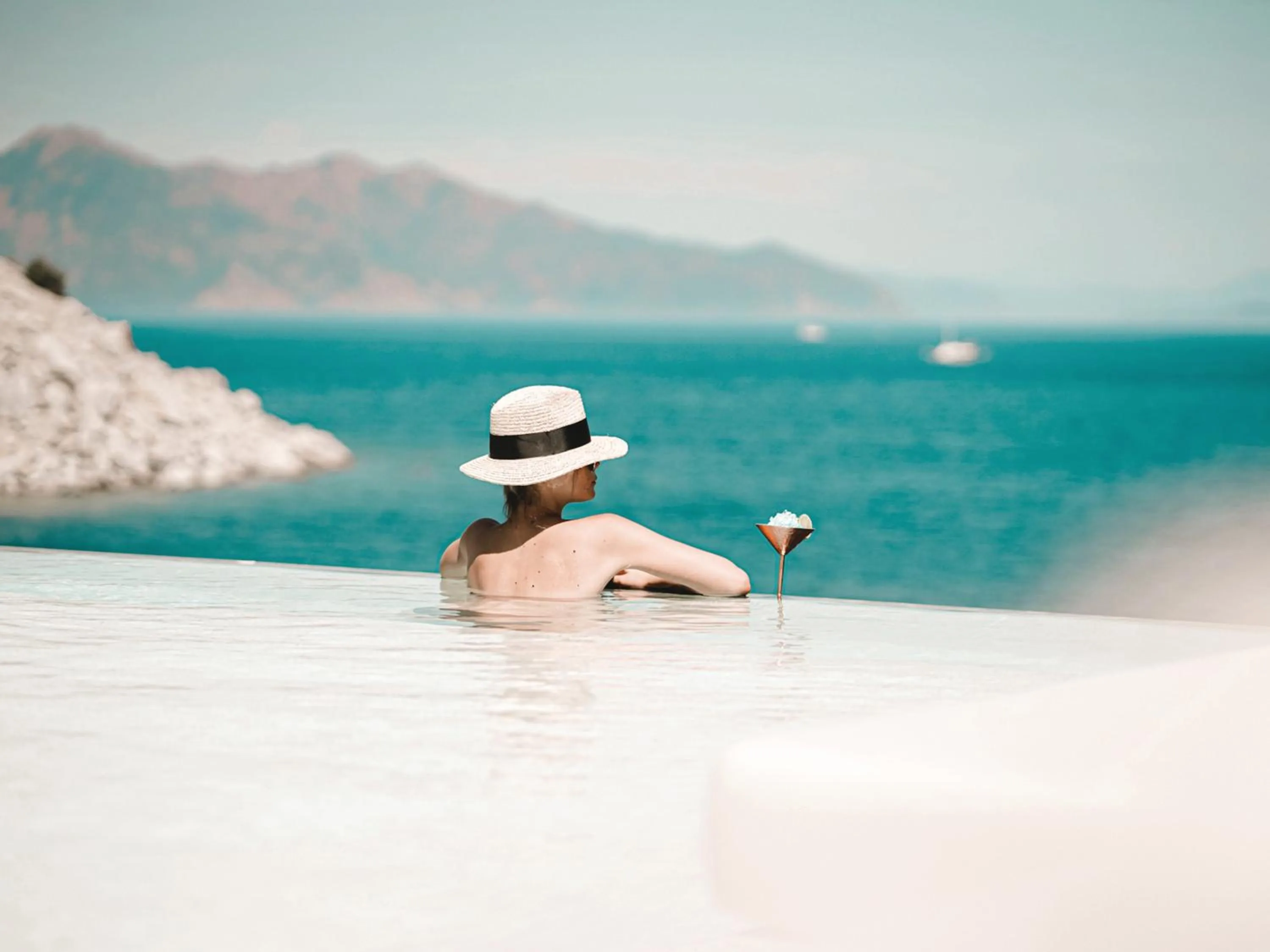 Pool view in Perios Beach House - Adults Only