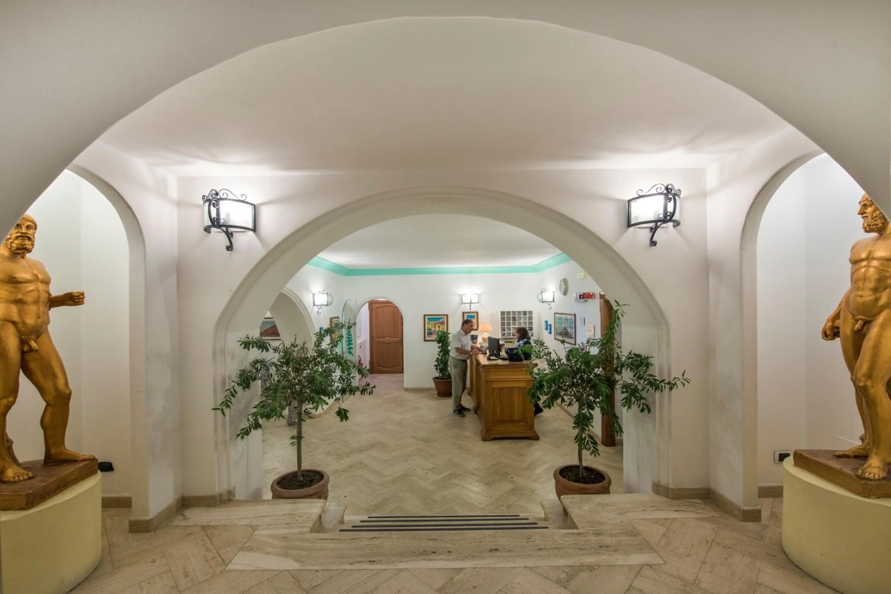 Lobby or reception in Hotel Ossidiana Stromboli Center
