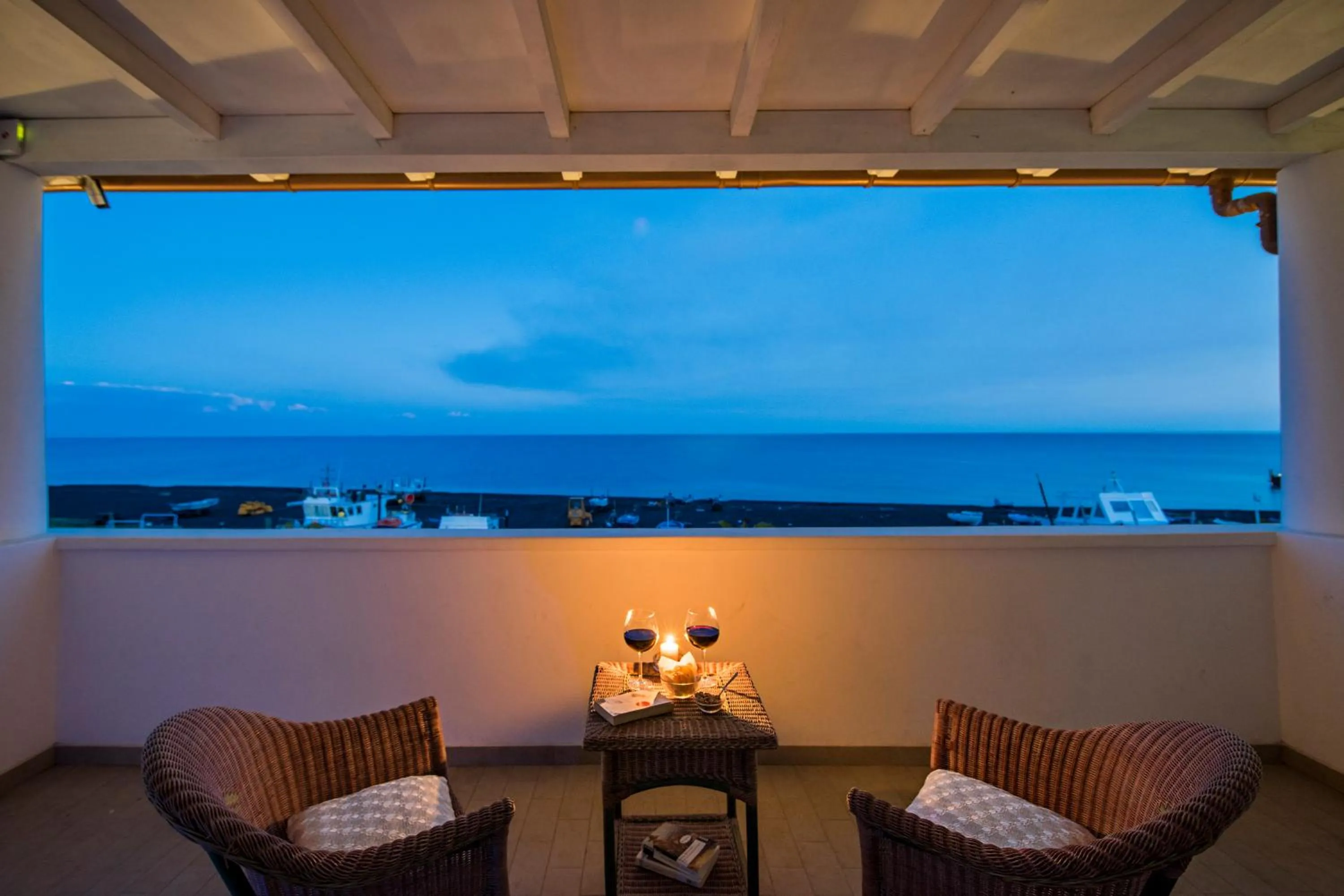 Balcony/Terrace in Hotel Ossidiana Stromboli Center
