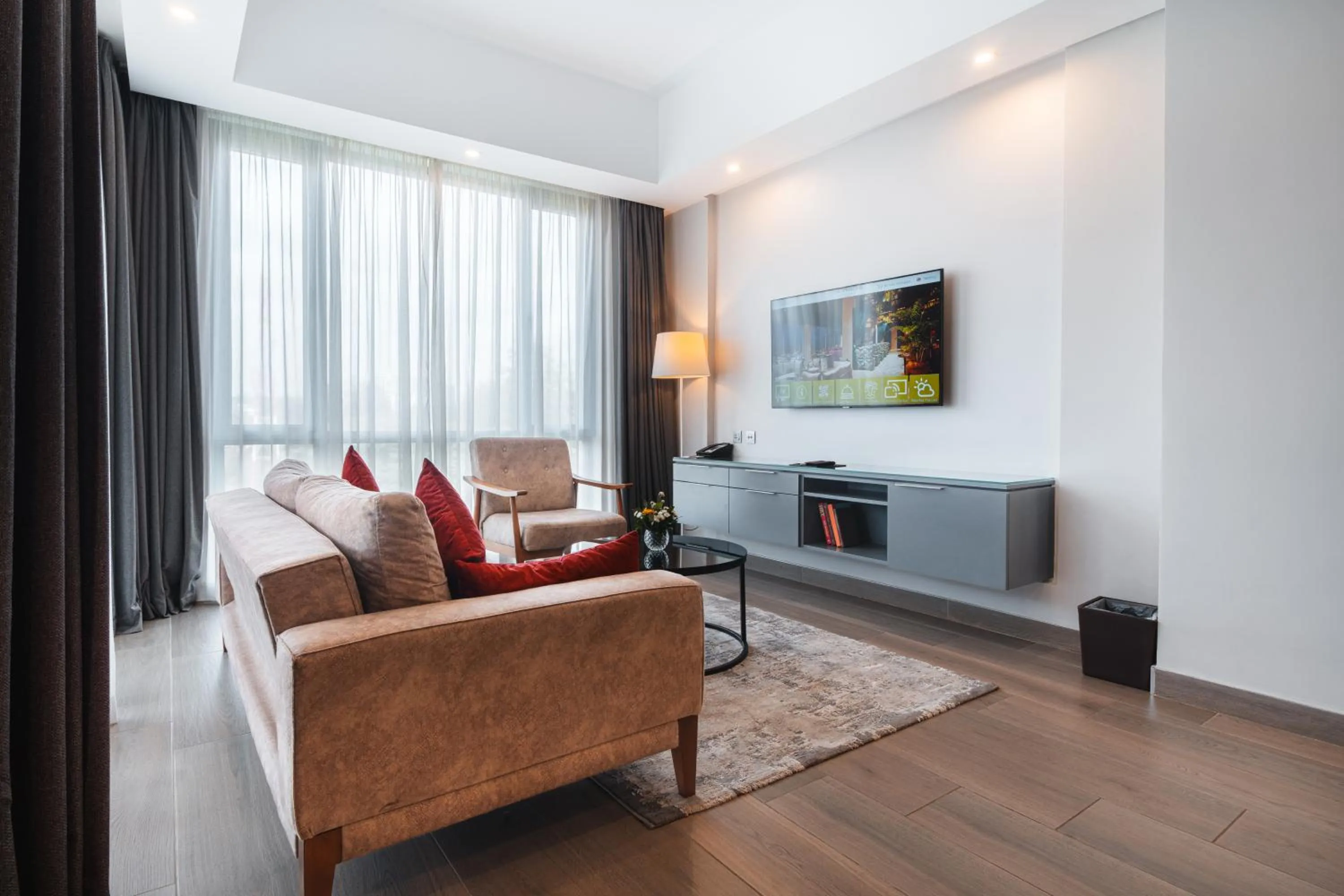 Seating area in Dusit Princess Hotel Residences Nairobi