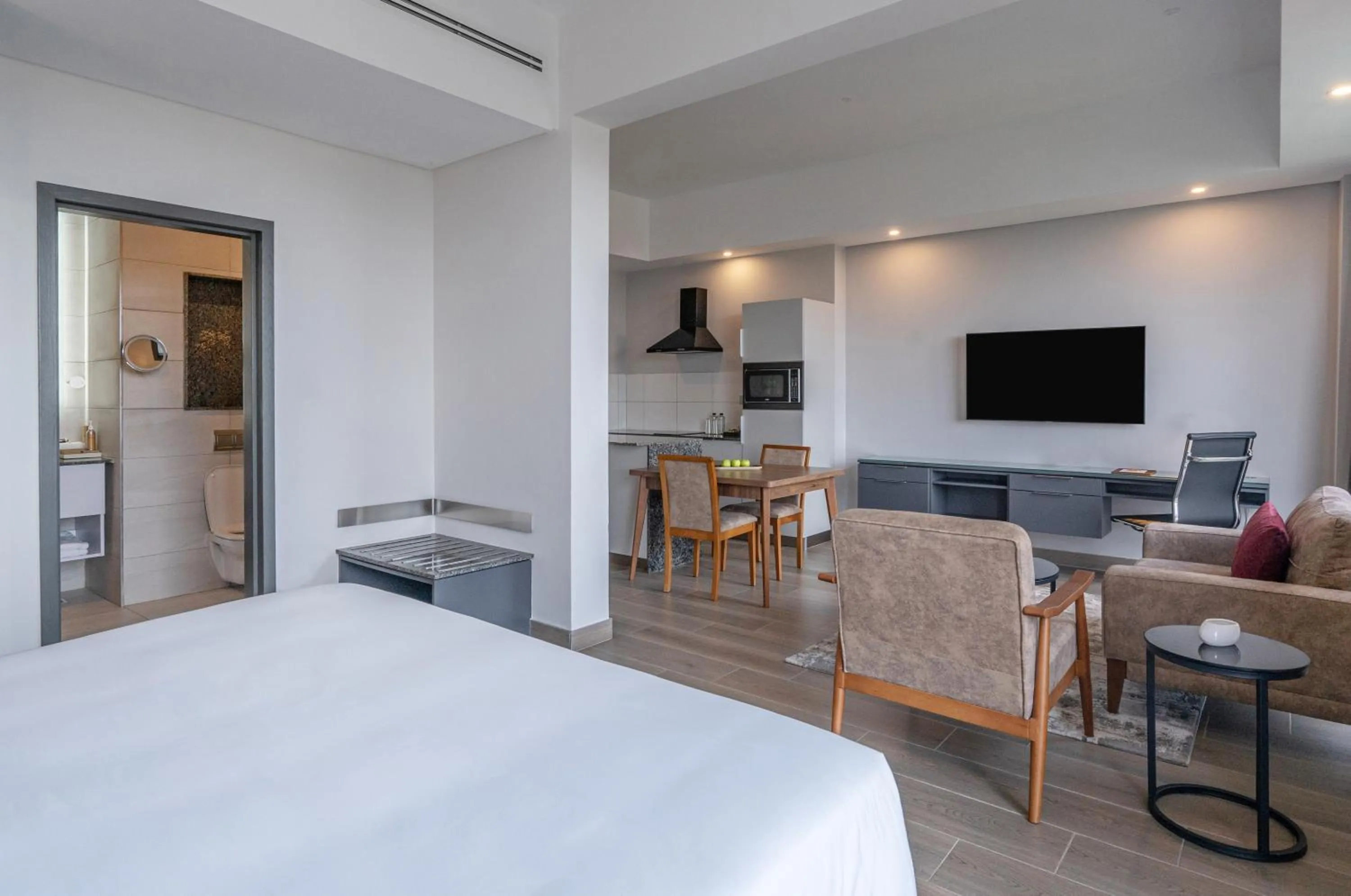 Living room, Bed in Dusit Princess Hotel Residences Nairobi