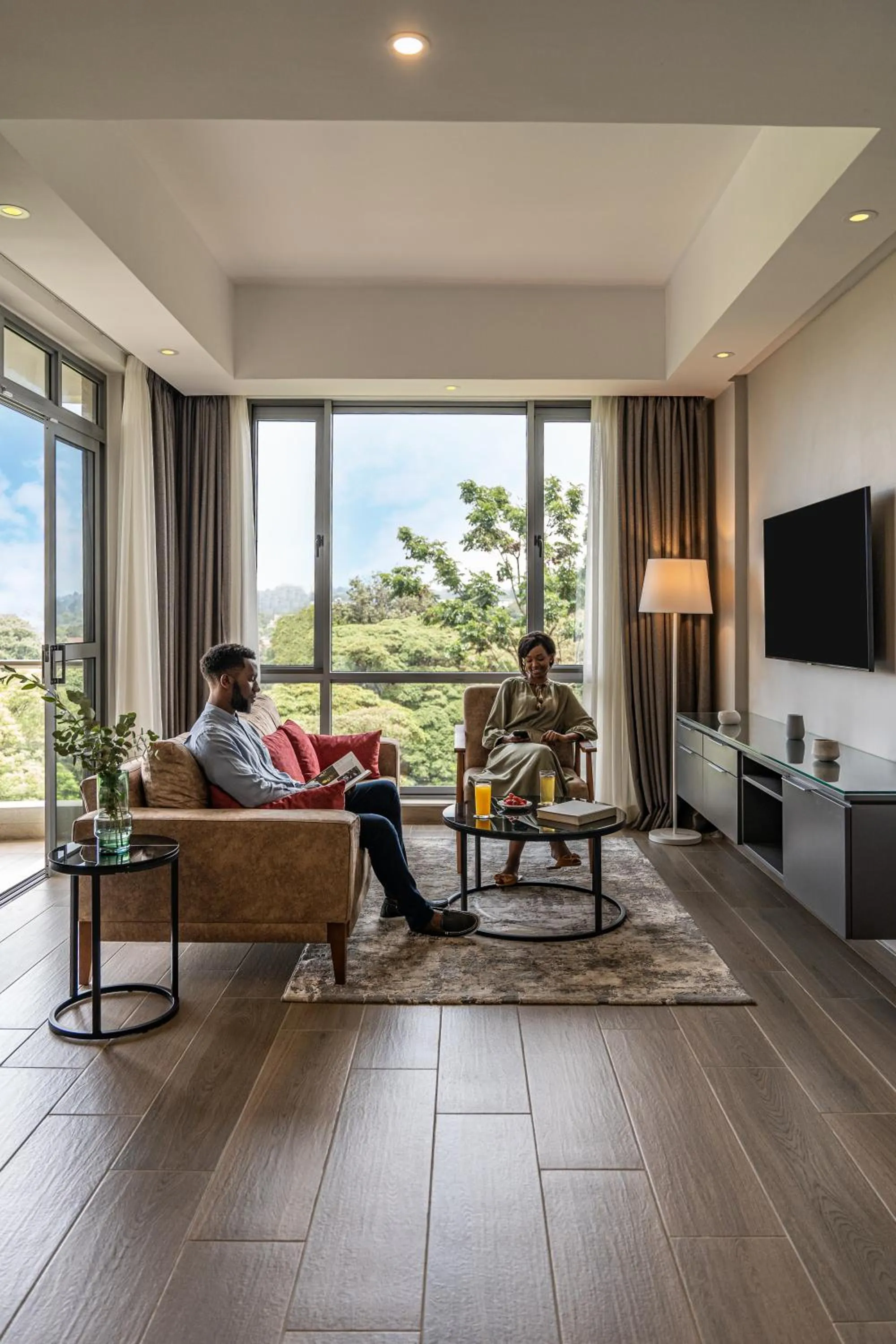 Seating area in Dusit Princess Hotel Residences Nairobi