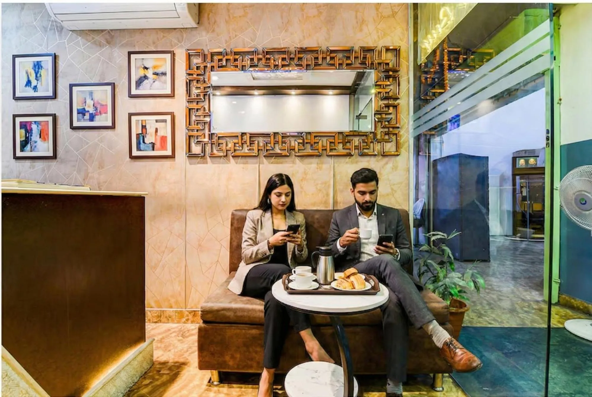 Seating area in FabHotel Best Buy