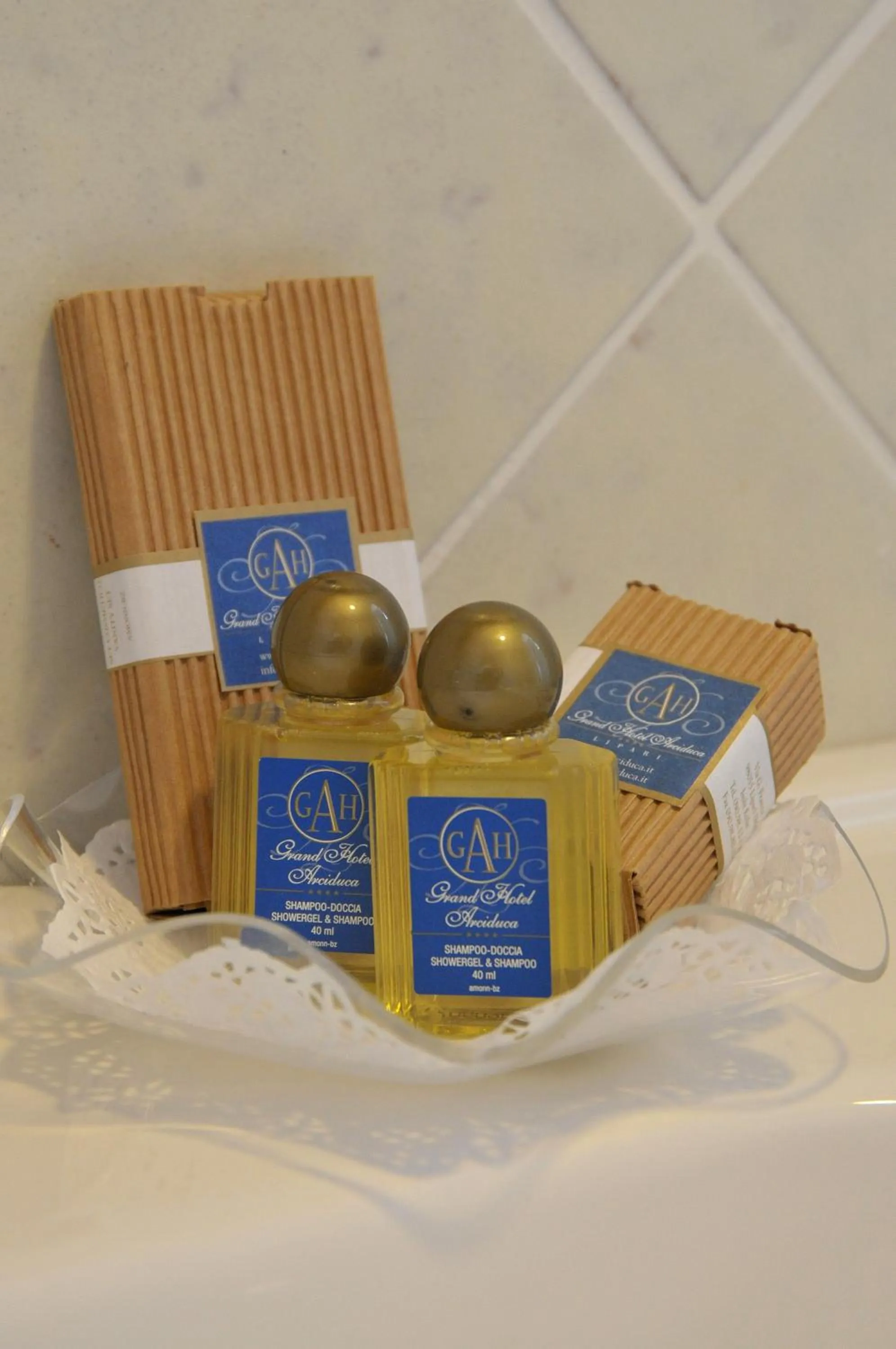 Decorative detail in Arciduca Grand Hotel