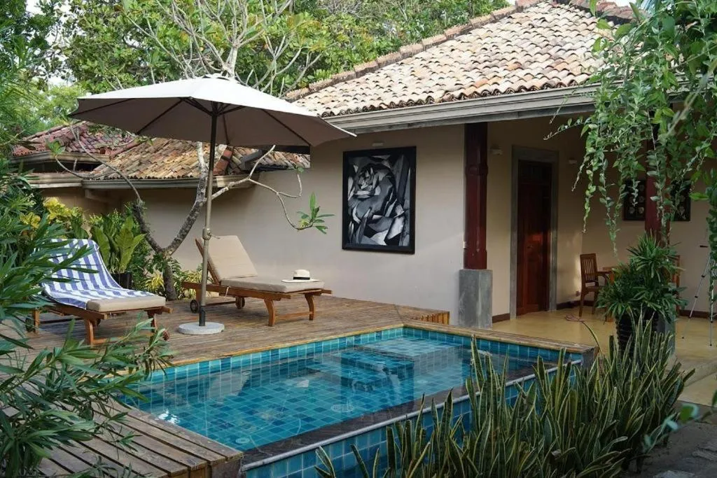 Pool view in NIKARA Luxury Beach House