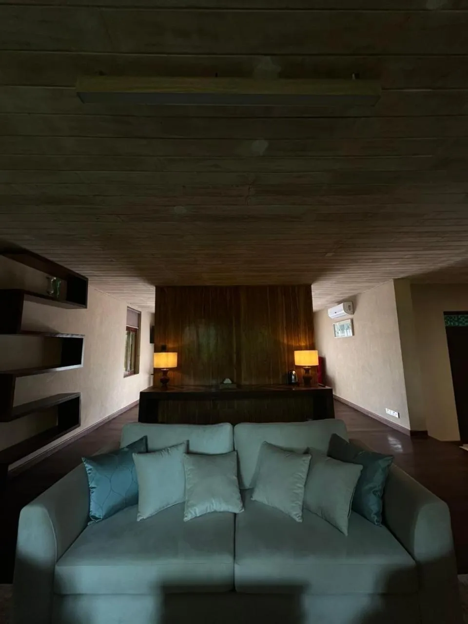 Seating area in NIKARA Luxury Beach House