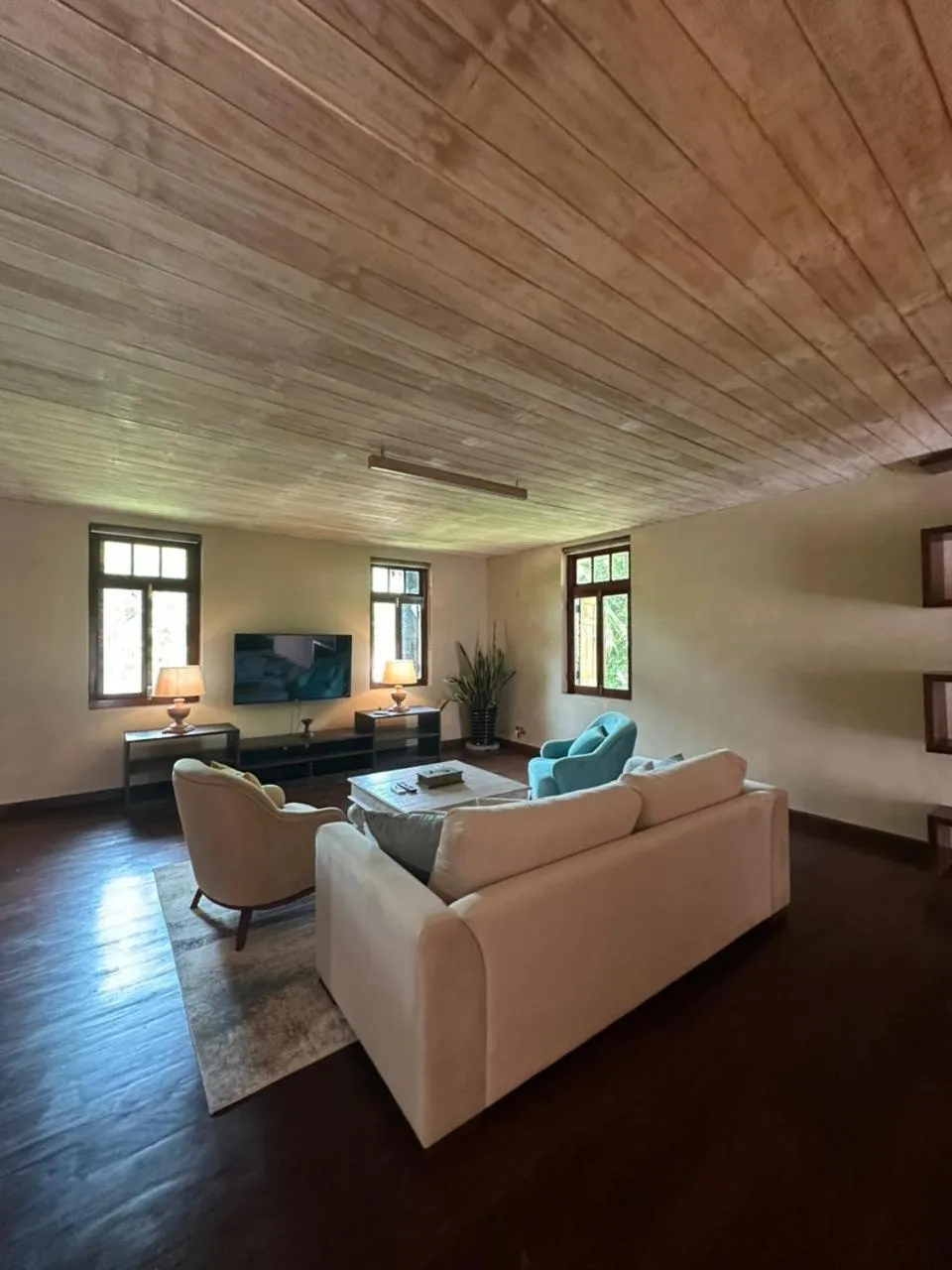 Seating area in NIKARA Luxury Beach House