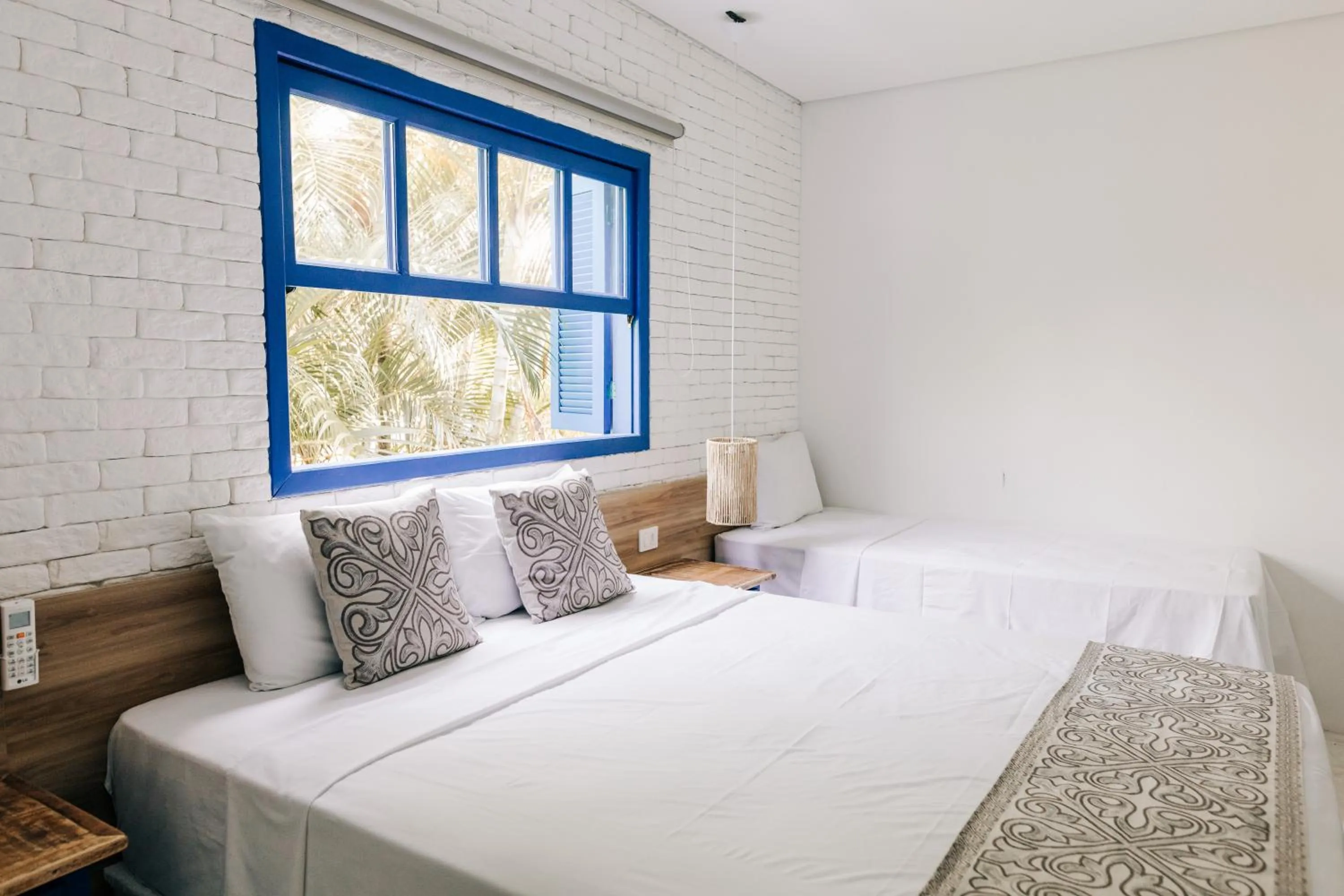 Bed in Pousada Villa Santô