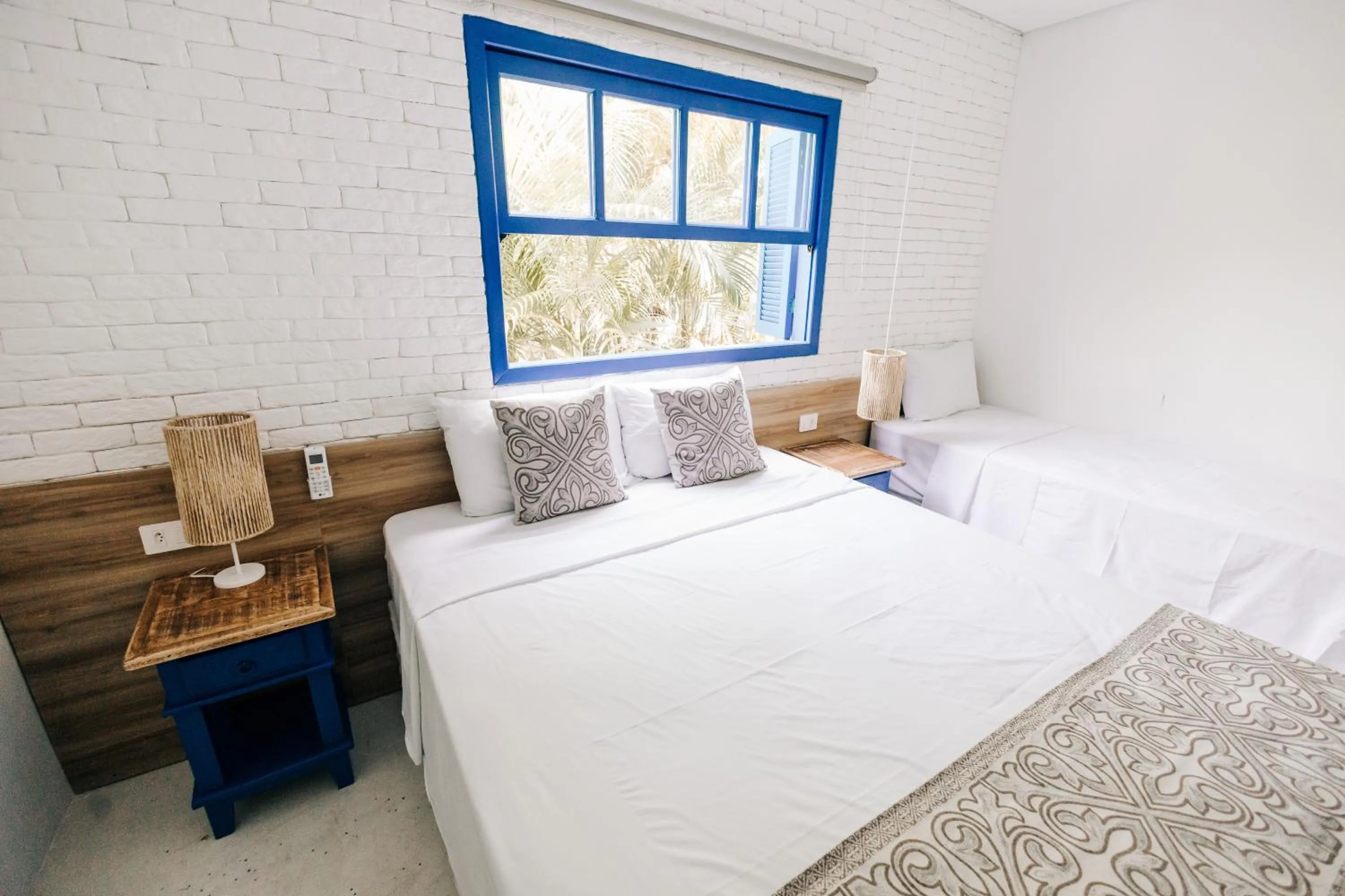 Bed in Pousada Villa Santô