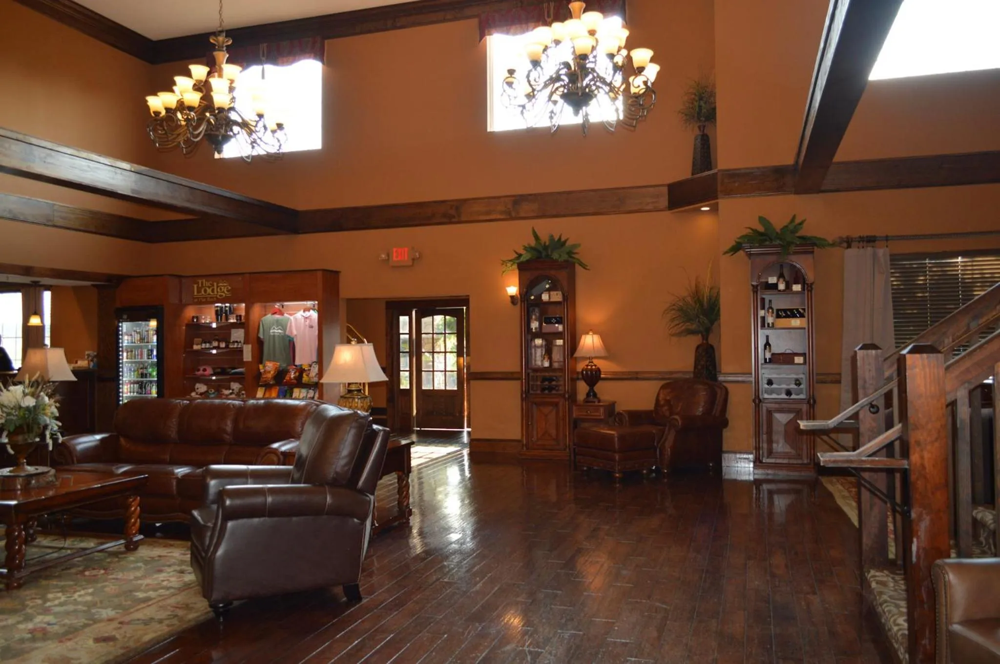 Lobby or reception in The Lodge at Flat Rock