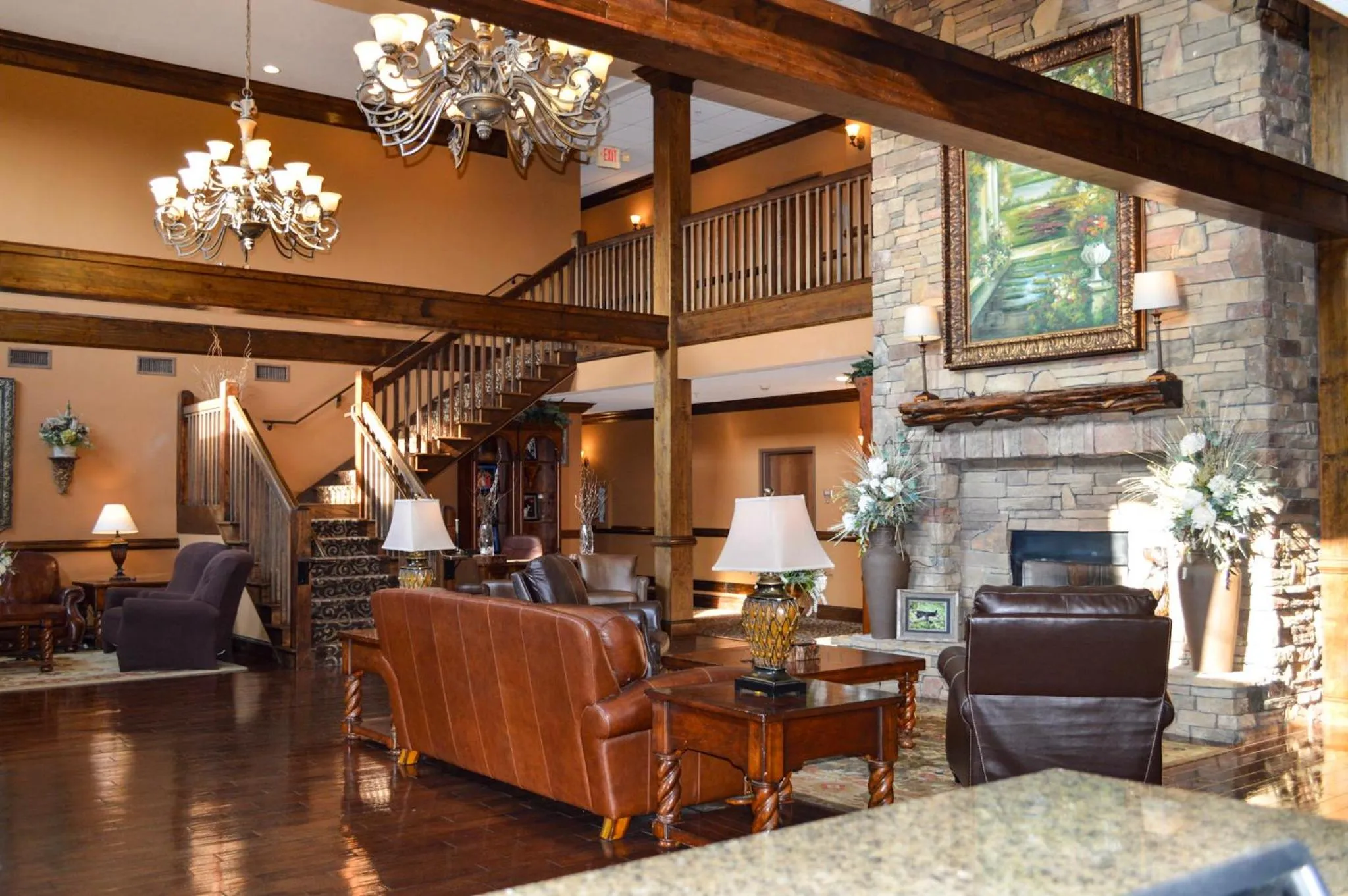 Lobby or reception in The Lodge at Flat Rock