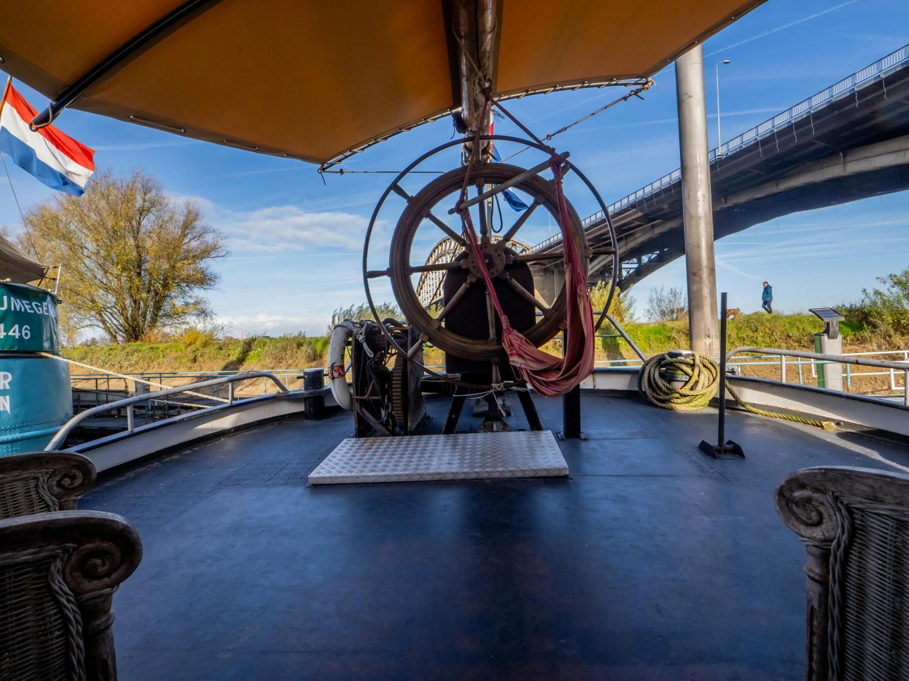 Balcony/Terrace in Boat 'Opoe Sientje'