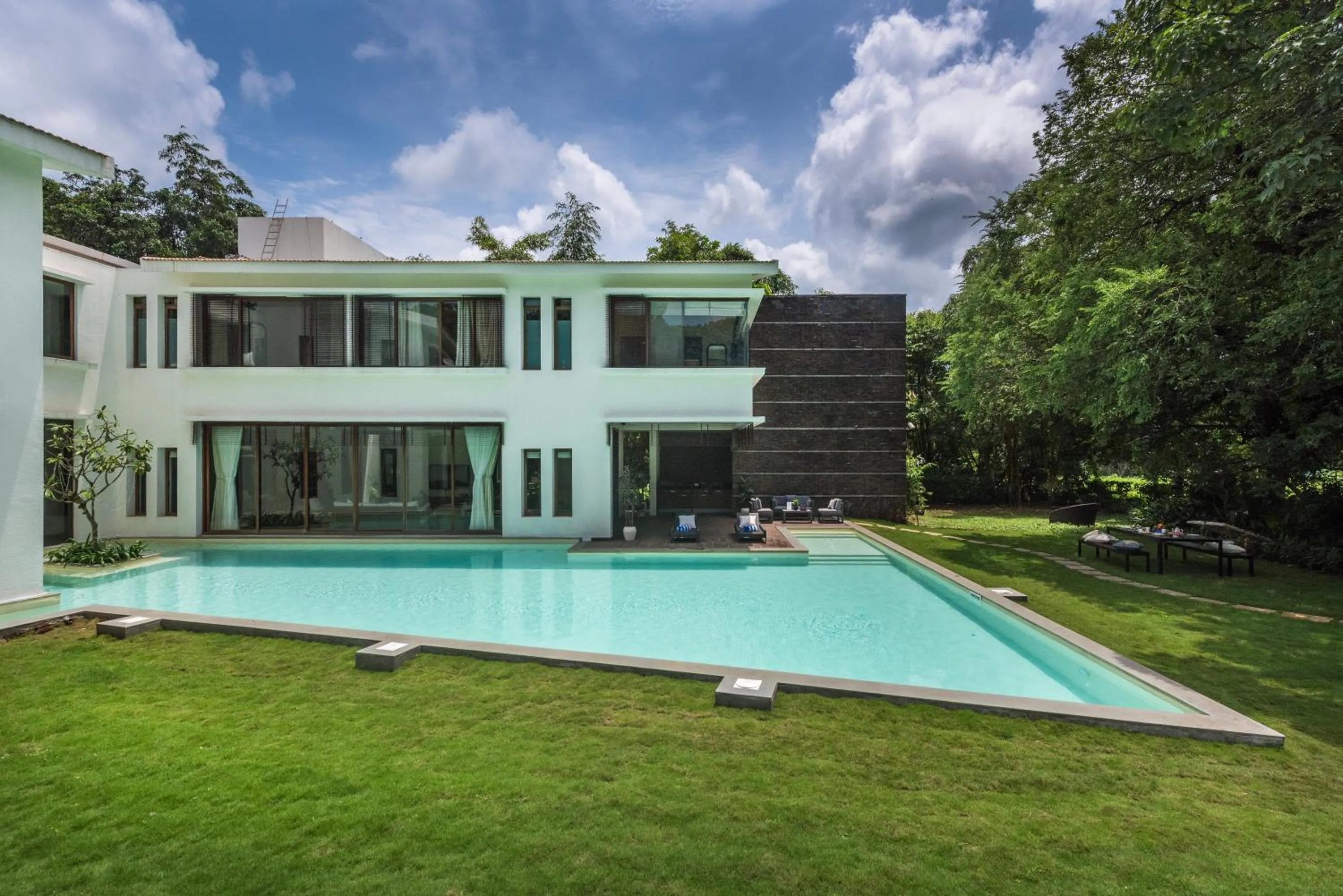 Property building in SaffronStays Estella, Alibaug