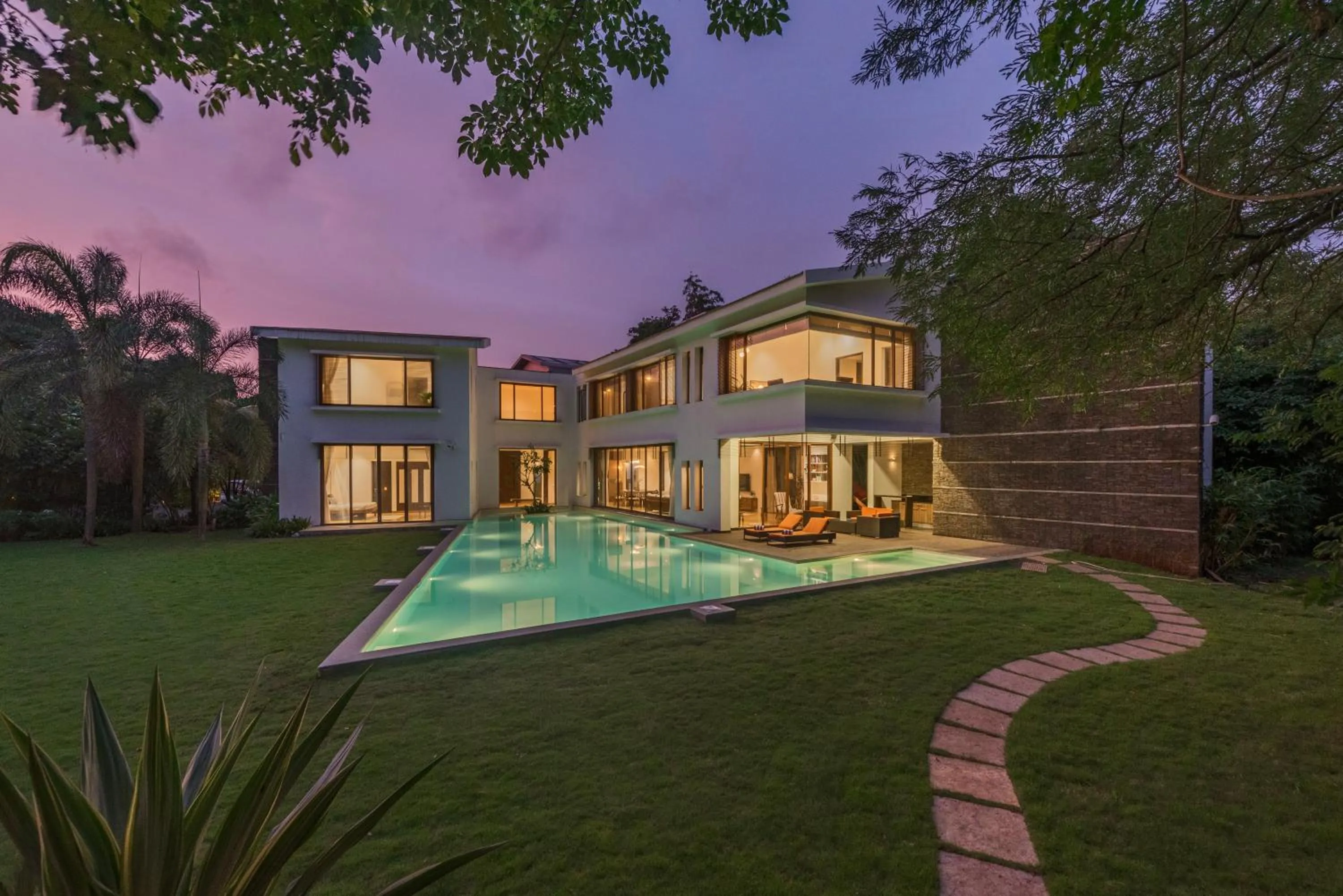 Property building in SaffronStays Estella, Alibaug