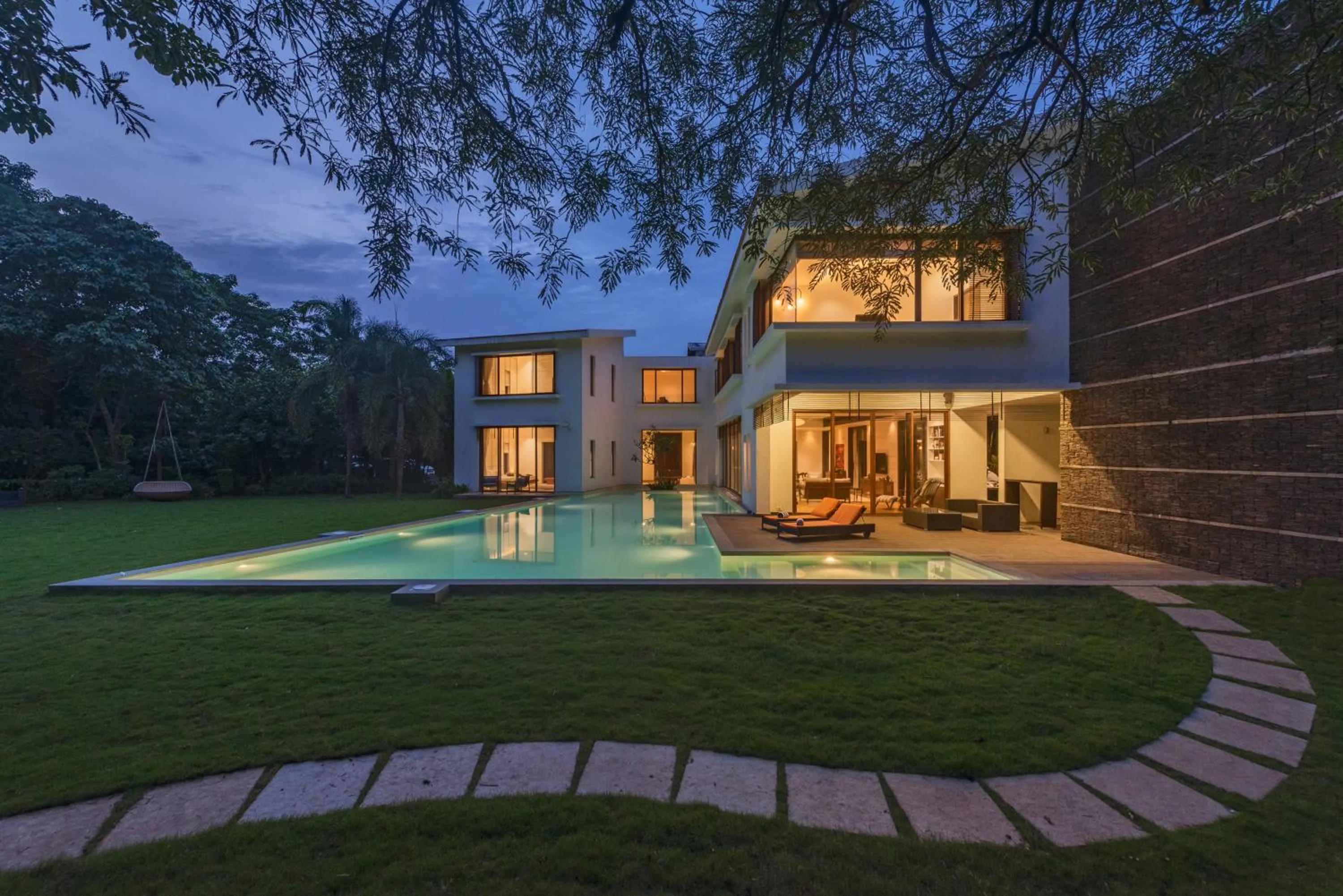 Property building in SaffronStays Estella, Alibaug