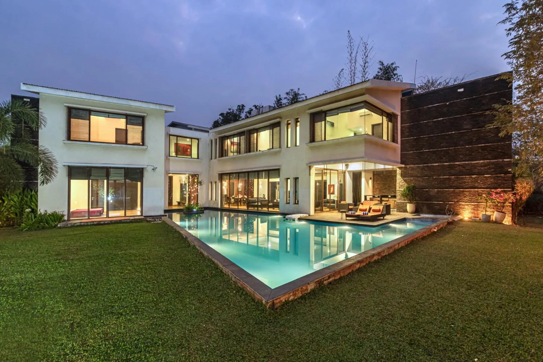 Property building in SaffronStays Estella, Alibaug