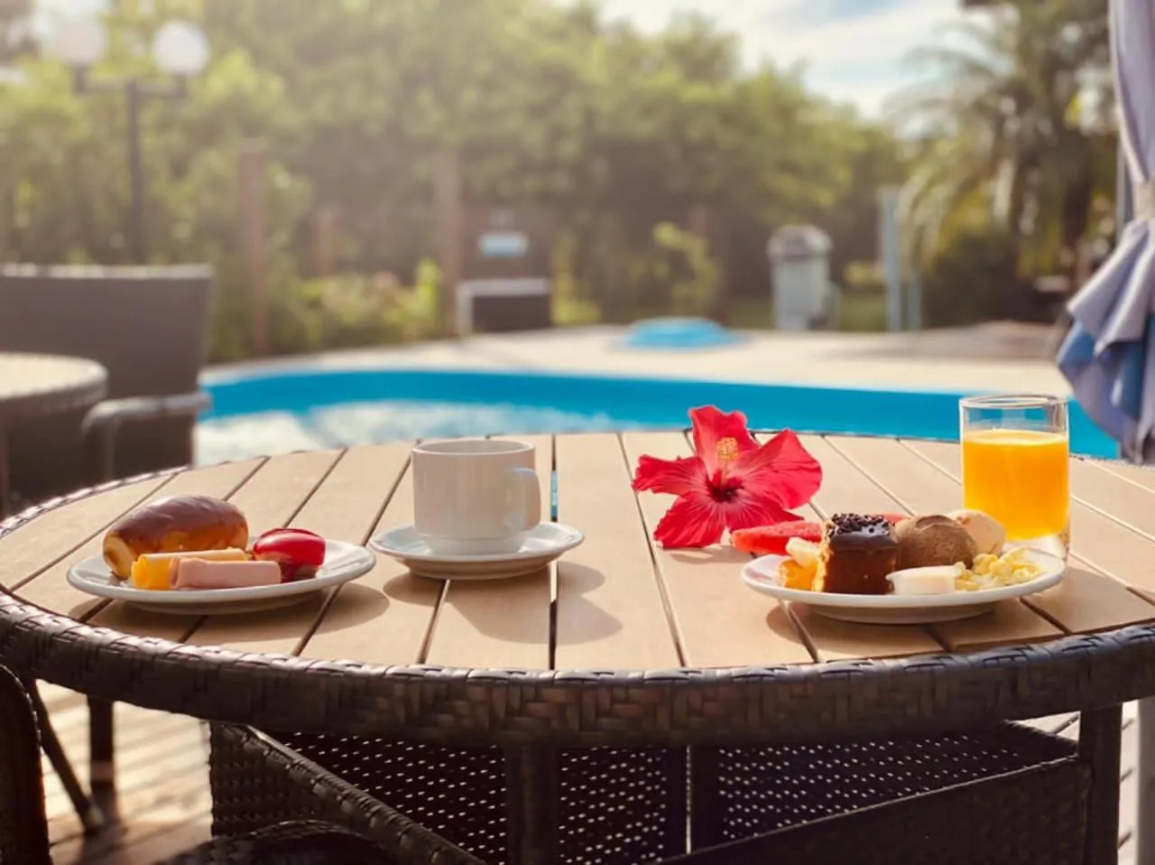 Swimming pool in Pousada Ilha Faceira