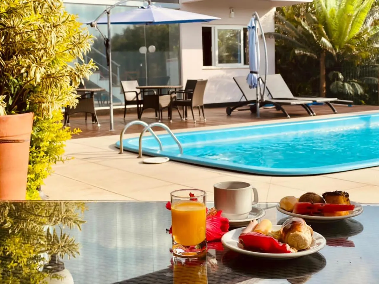 Swimming pool in Pousada Ilha Faceira