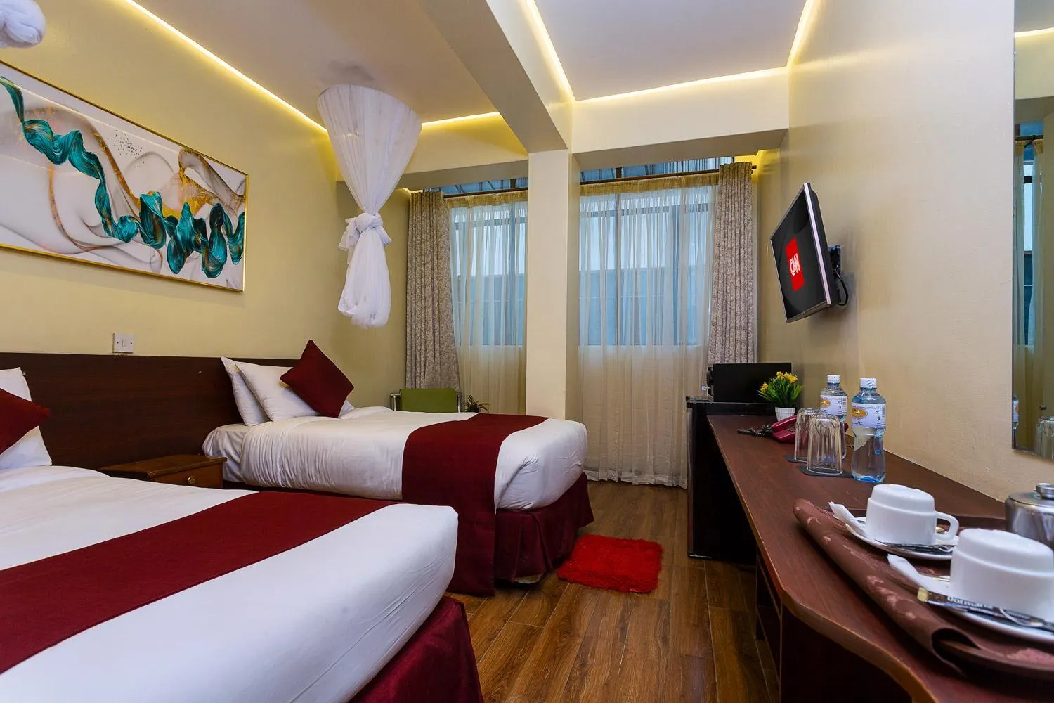 Photo of the whole room, Bed in HOTEL CENTRAL PARK & CONFERENCE CENTRE