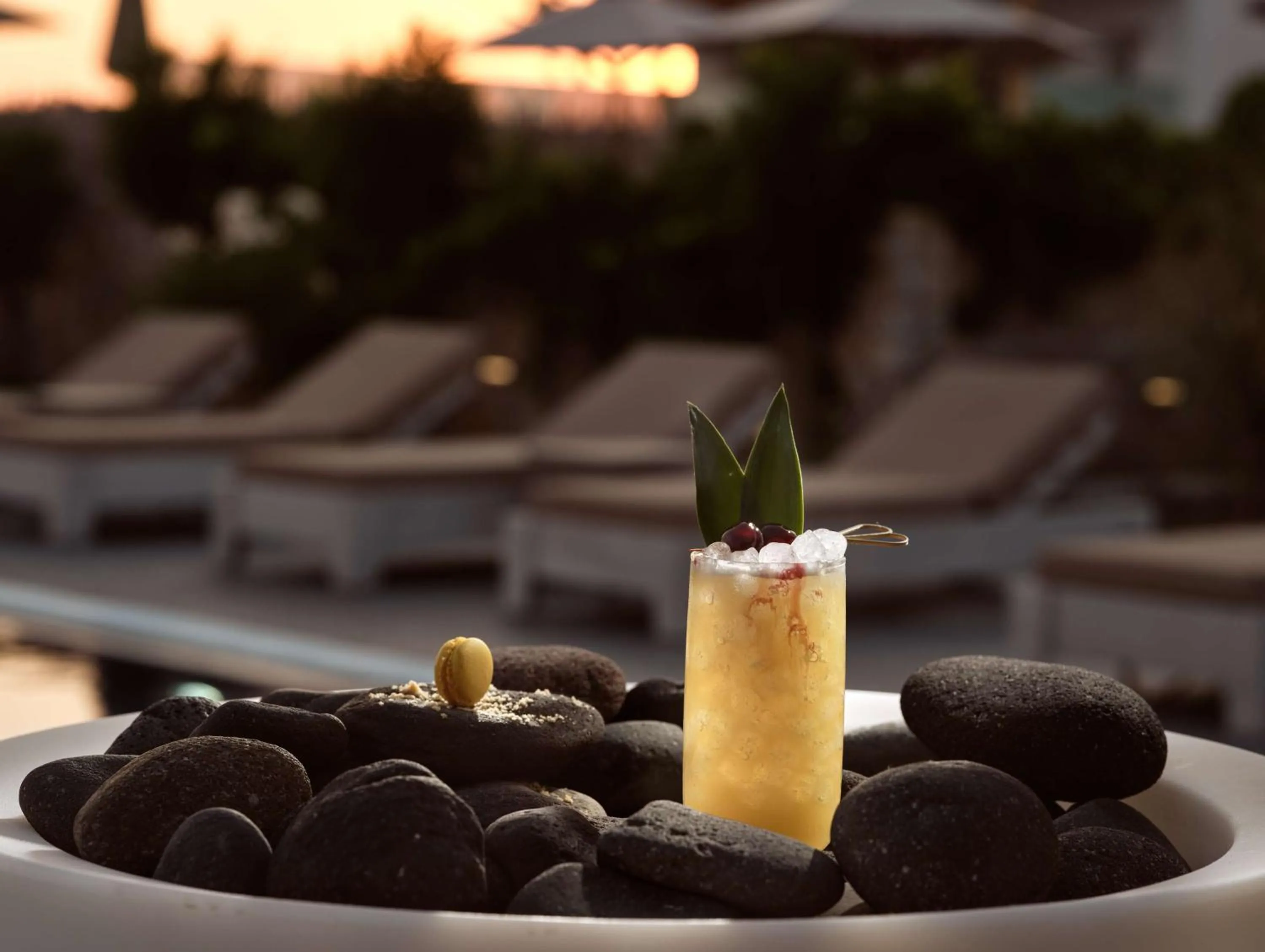 Dining area in Sea Breeze Santorini Beach Resort, Curio By Hilton