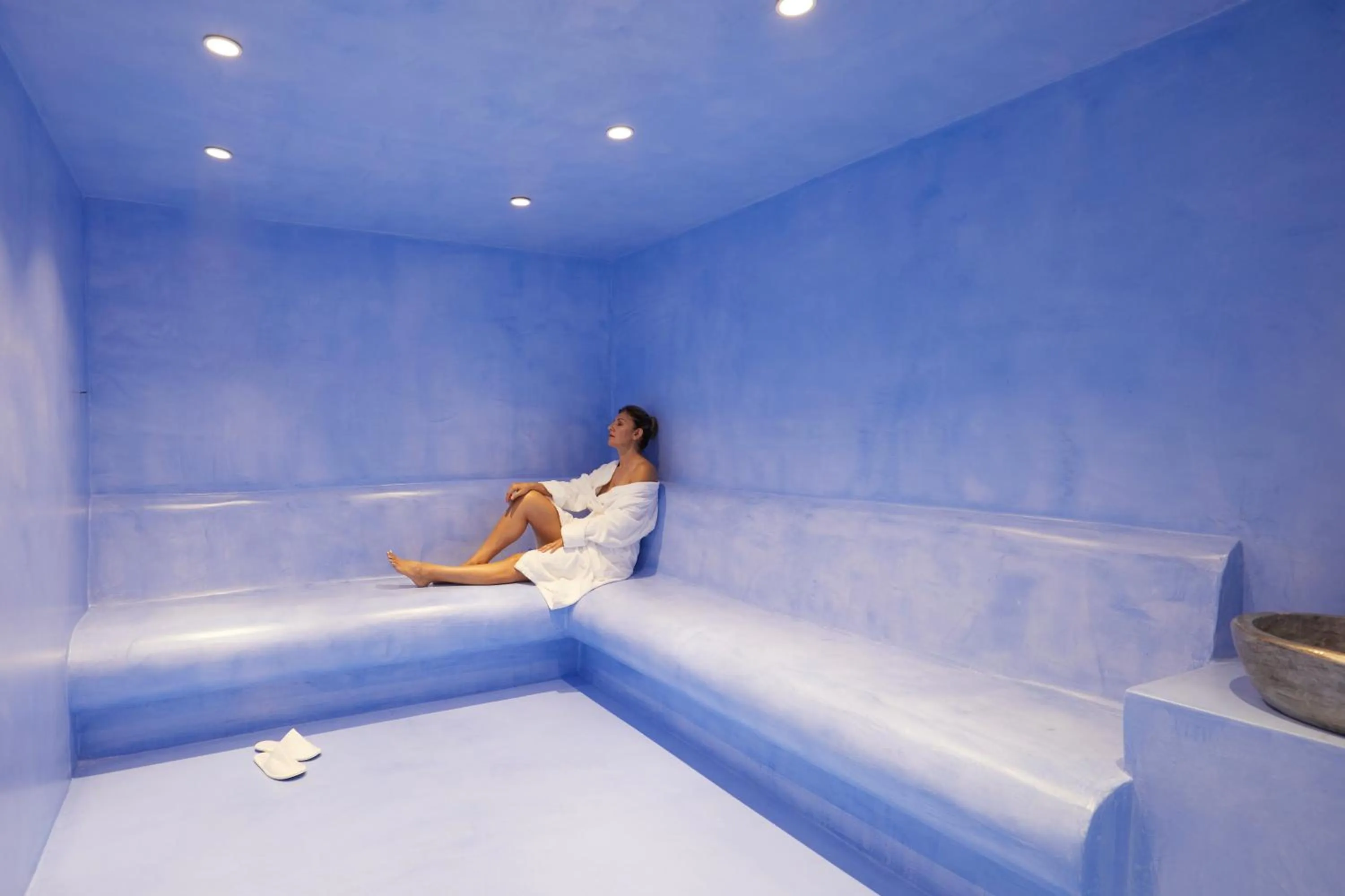 Steam room in Sea Breeze Santorini Beach Resort, Curio By Hilton