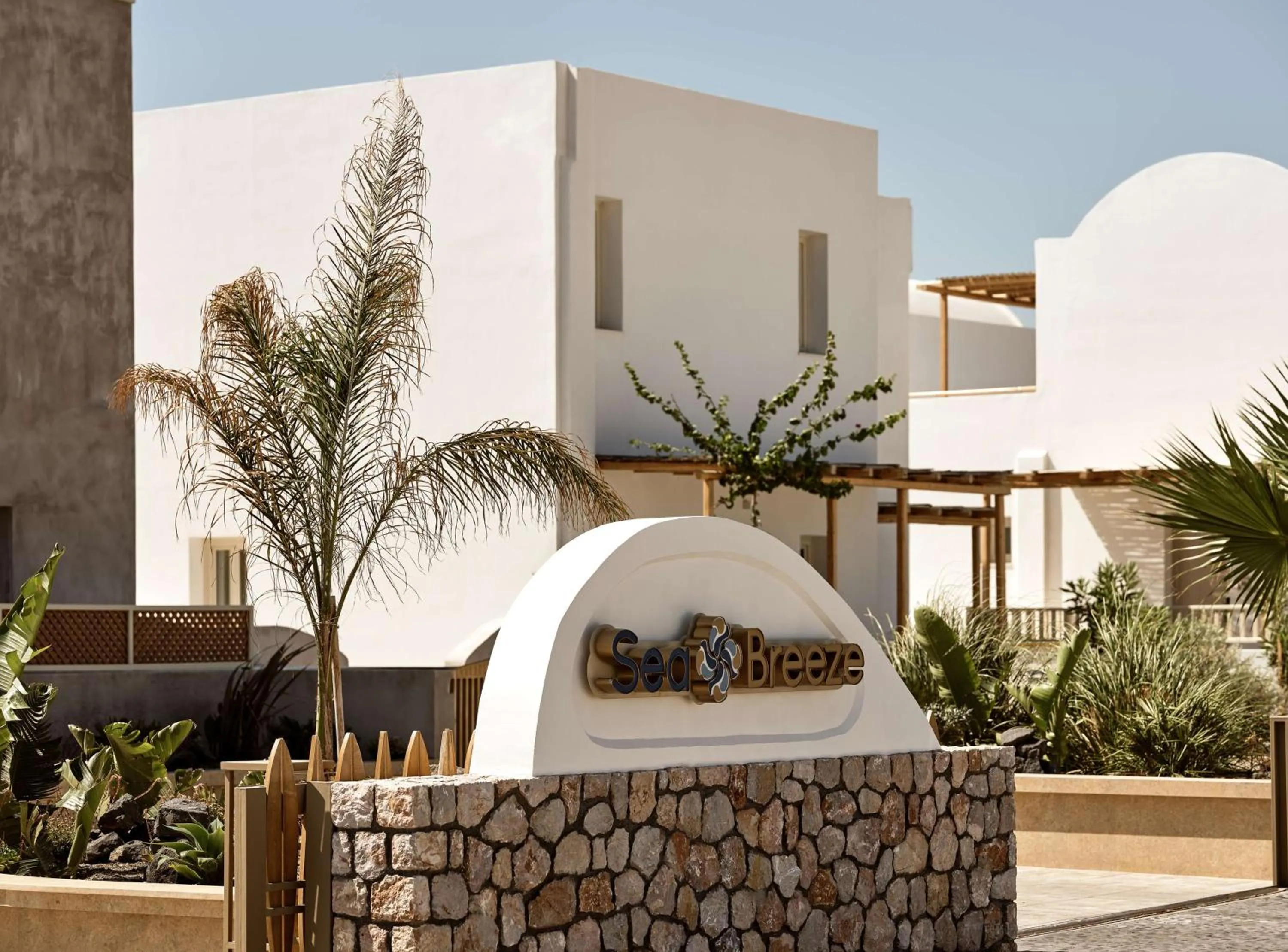 Property building in Sea Breeze Santorini Beach Resort, Curio By Hilton