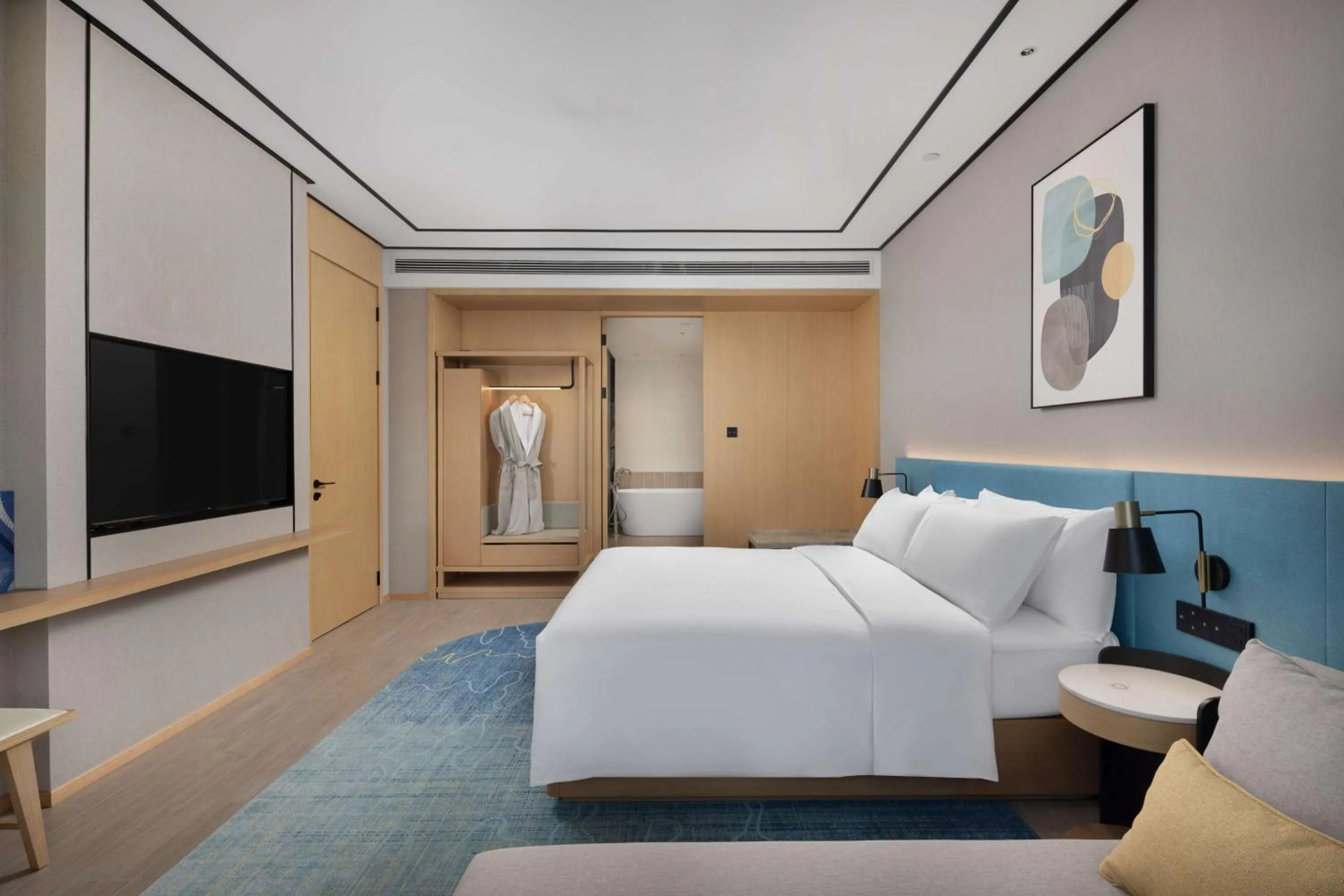 Bed in Hilton Garden Inn Rizhao High-Tech Zone