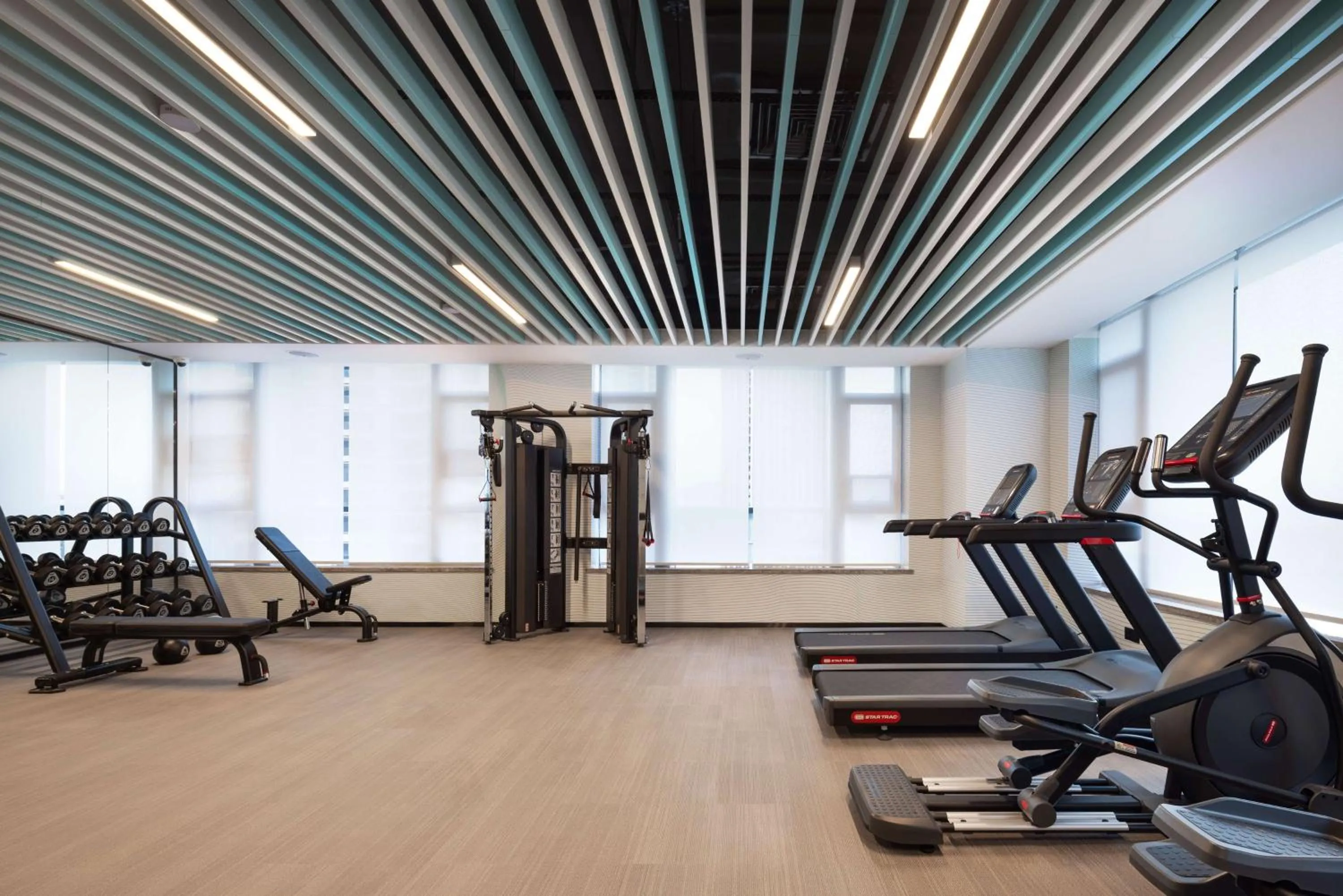 Fitness centre/facilities in Hilton Garden Inn Rizhao High-Tech Zone