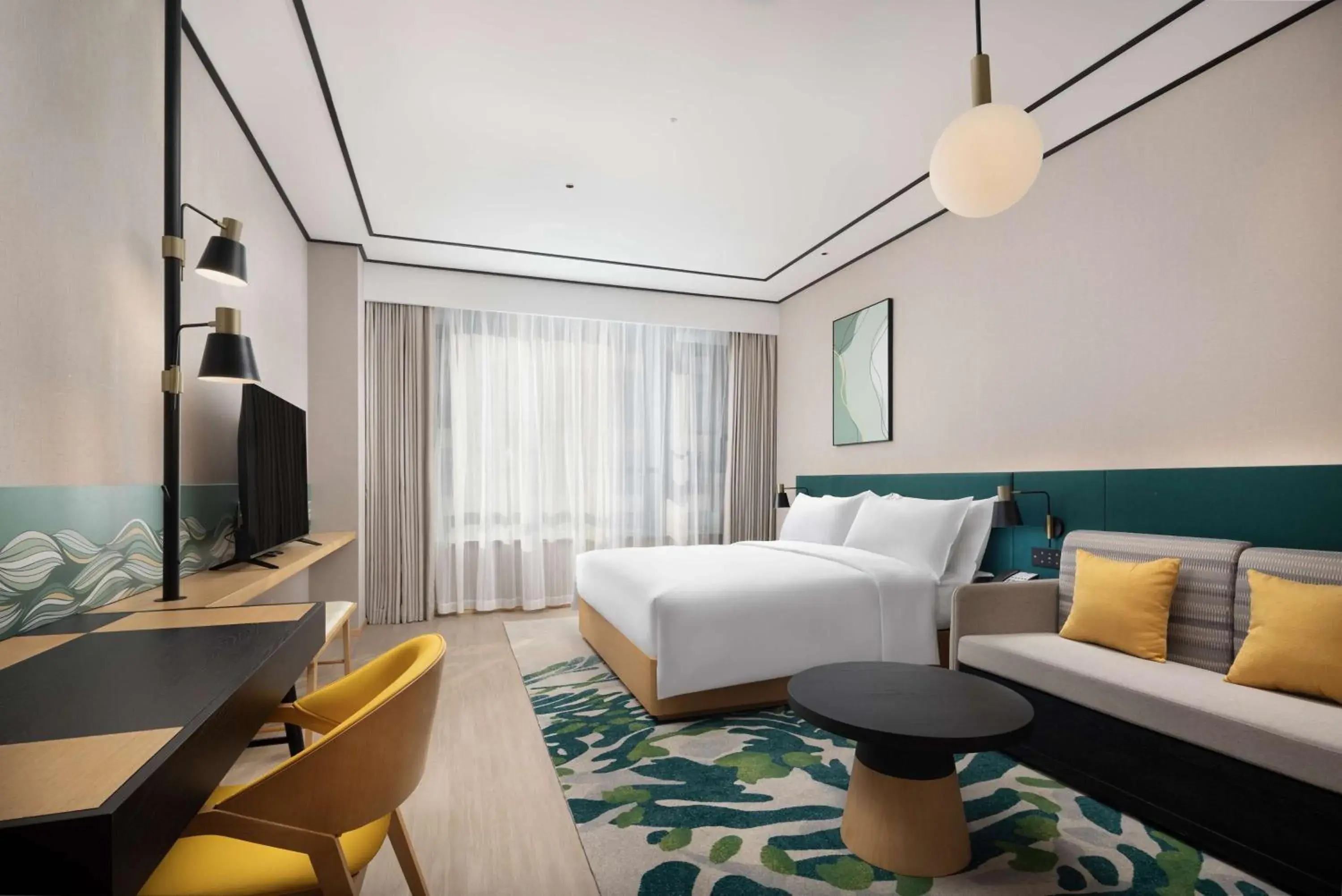 Superior King Room - High Floor in Hilton Garden Inn Rizhao High-Tech Zone Superior King Room - High Floor in Hilton Garden Inn Rizhao High-Tech Zone