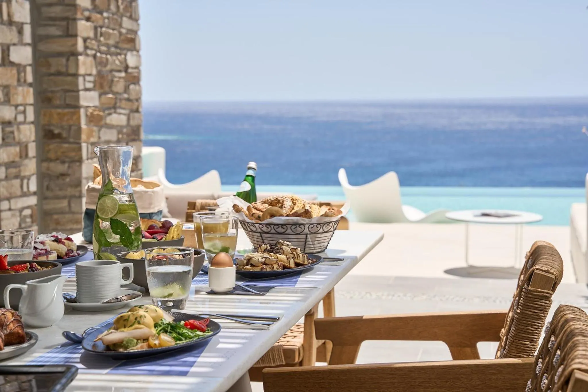 Sea view in Ios Grand Pool Suites