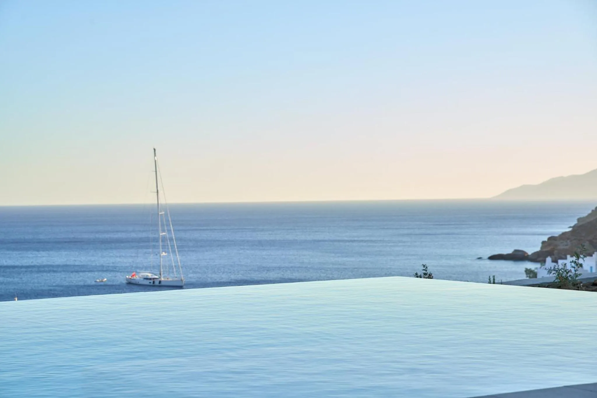 Natural landscape in Ios Grand Pool Suites