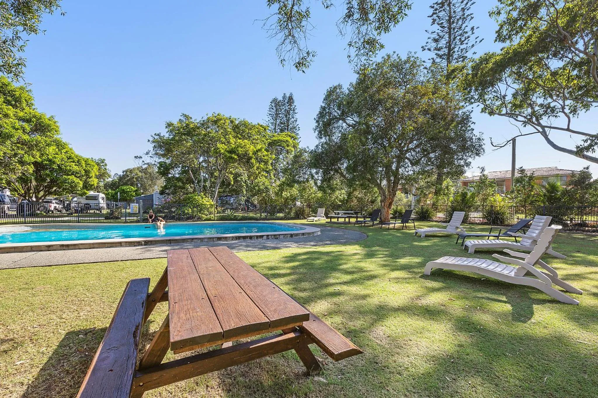 Swimming pool in Reflections Mylestom - Holiday Park
