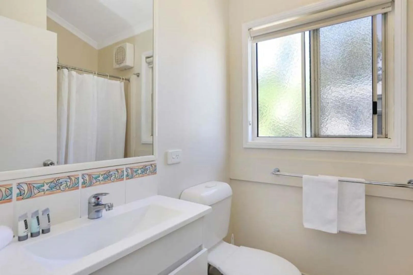 Bathroom in Reflections Mylestom - Holiday Park